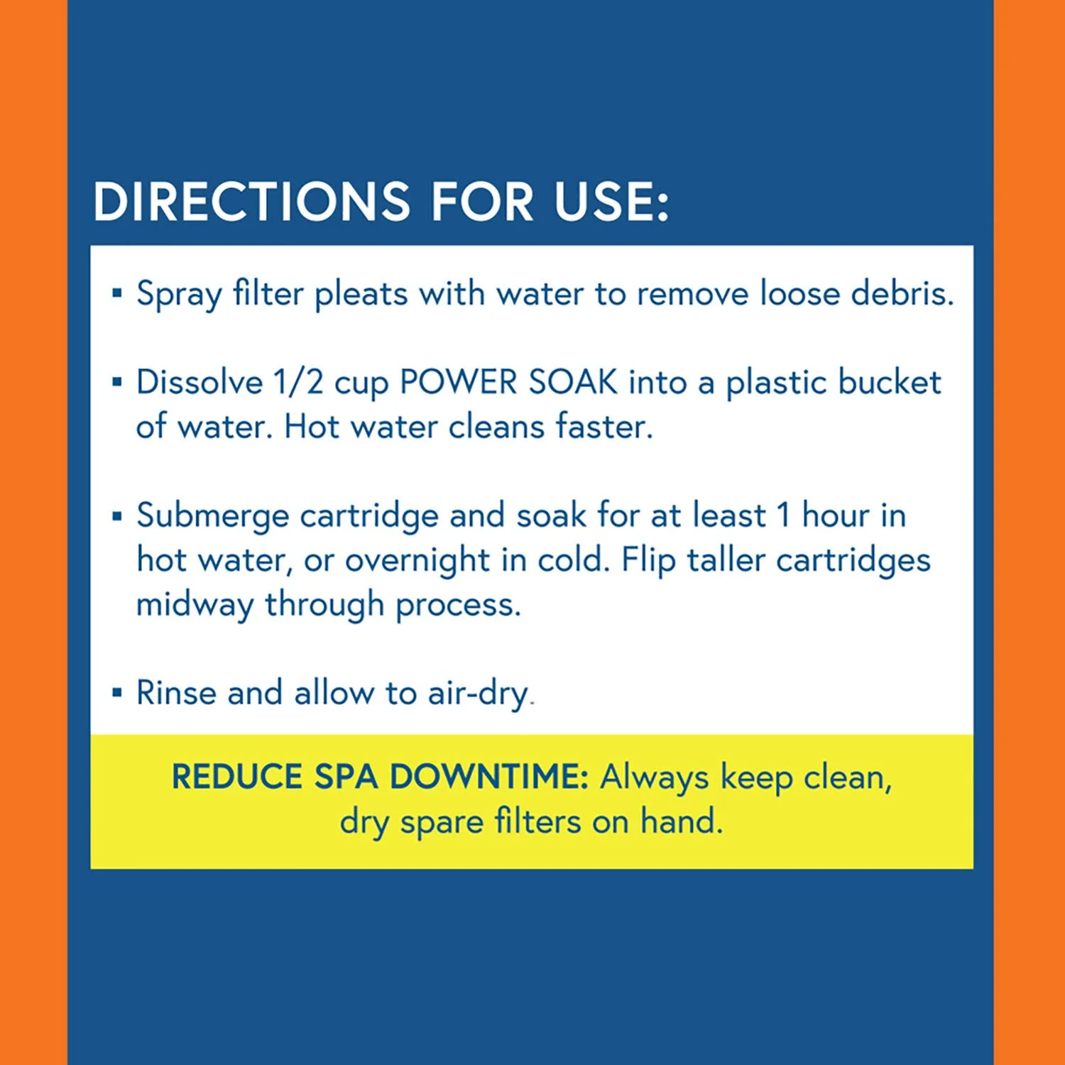 Spa Depot Power Soak Hot Tub & Pool Filter Cartridge Cleaner - 2 x 1 lb. Bottles - Image 3