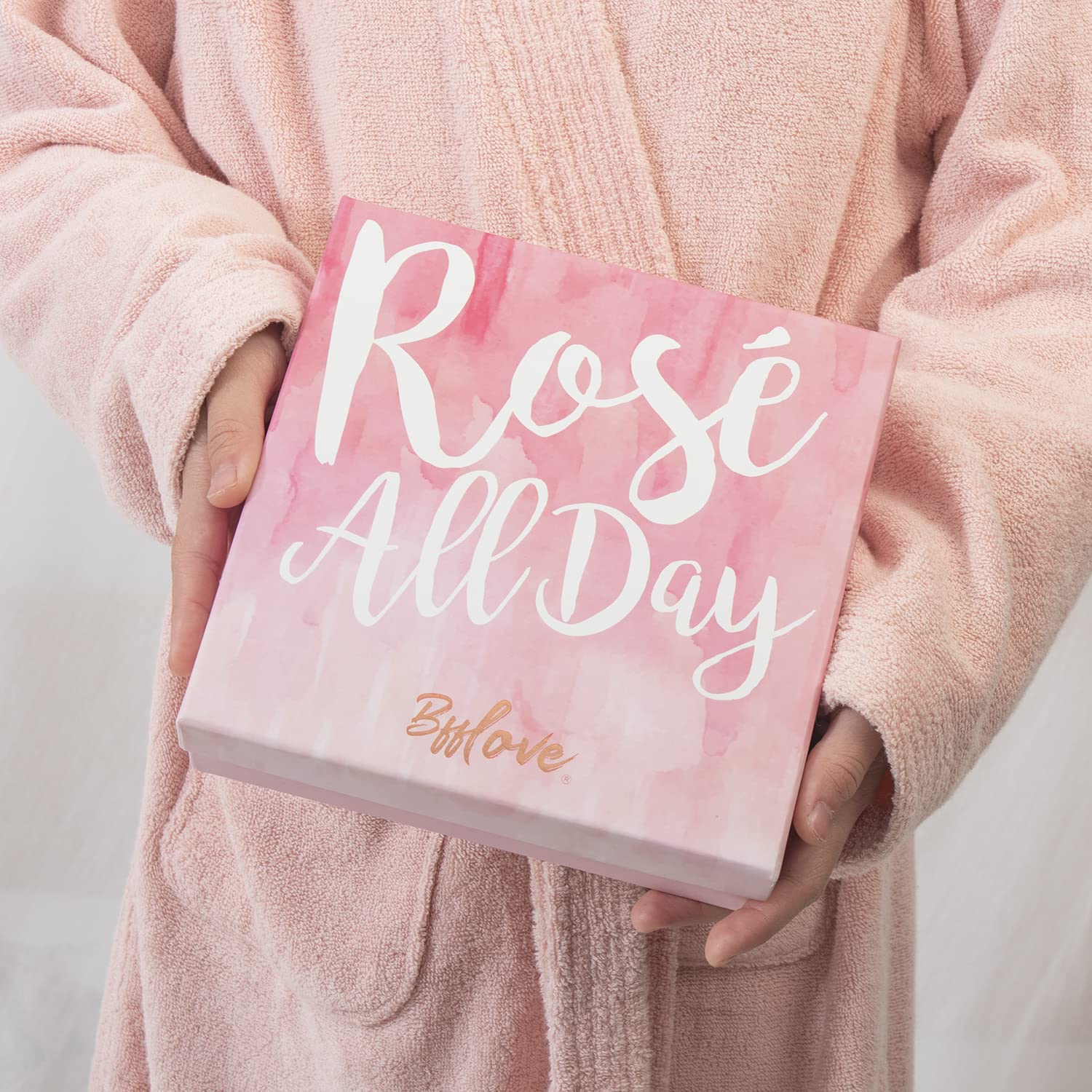Spa Gifts for Women, Gift Set for Women, BFF LOVE 6Pcs Rose Spa Set for Women, Spa Kit with Essential Rose Oil, Bath Salt, Soap, Natural Petals, Christmas Gifts for Mom - Image 3