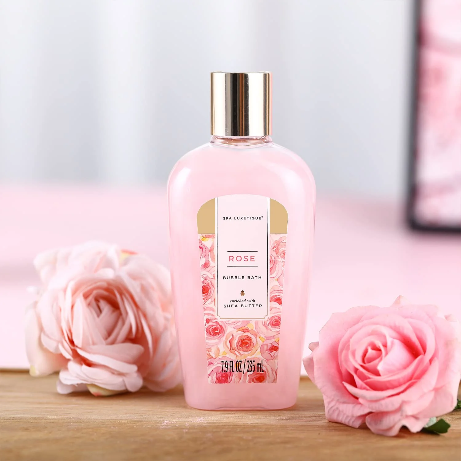 spa luxetique Gift Set For Women, Bath Sets for Women Gift, 8 Pcs Rose Spa Basket Includes Bubble Bath, Shower Gel, Body Lotion, Mom Birthday Gifts, Mother‘s Day Gifts for Her - Image 5