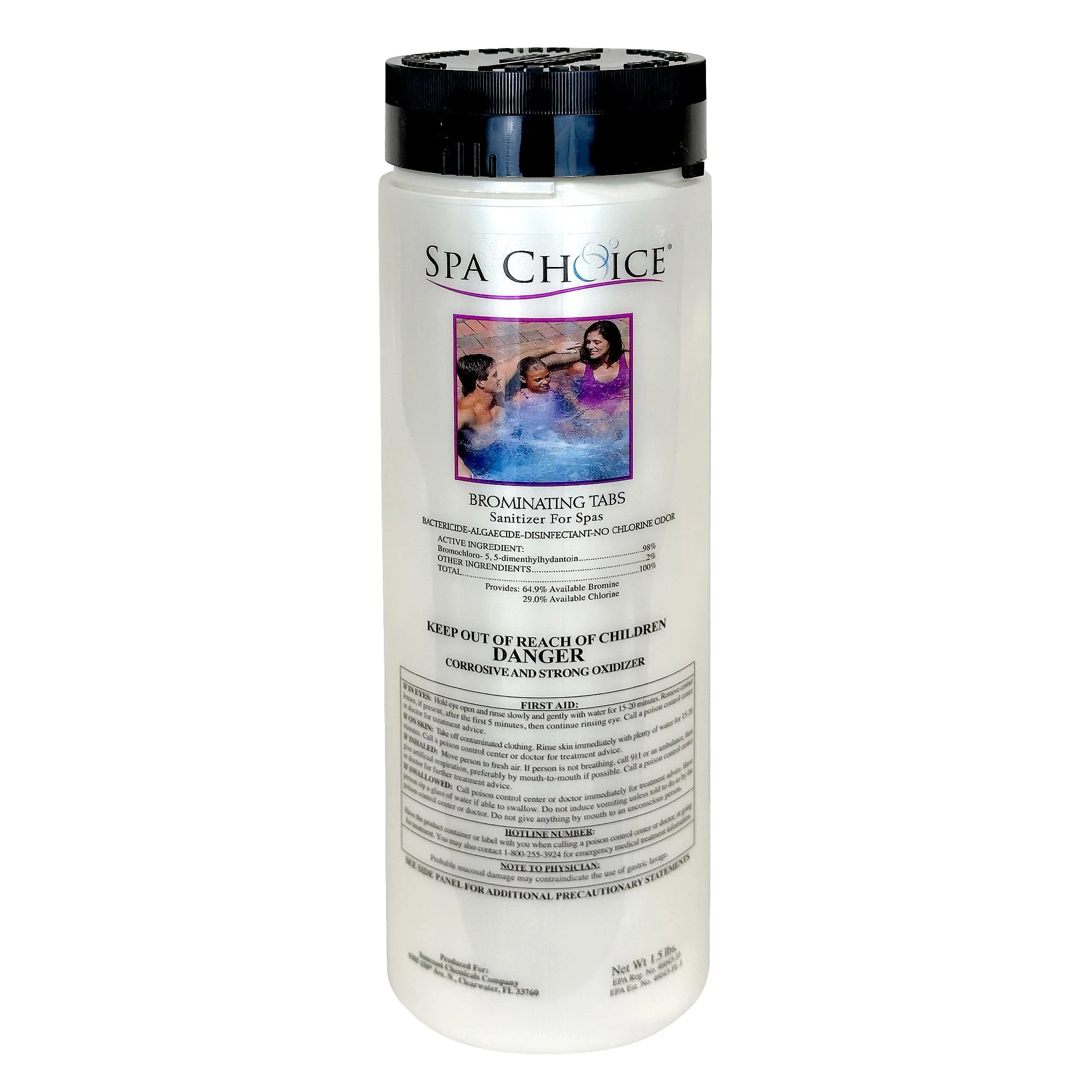 SpaChoice 1.5-Pounds Premium Brominating Tabs Sanitizer for Spas, Bromine Tablets for Spa Hot Tub, Made in USA