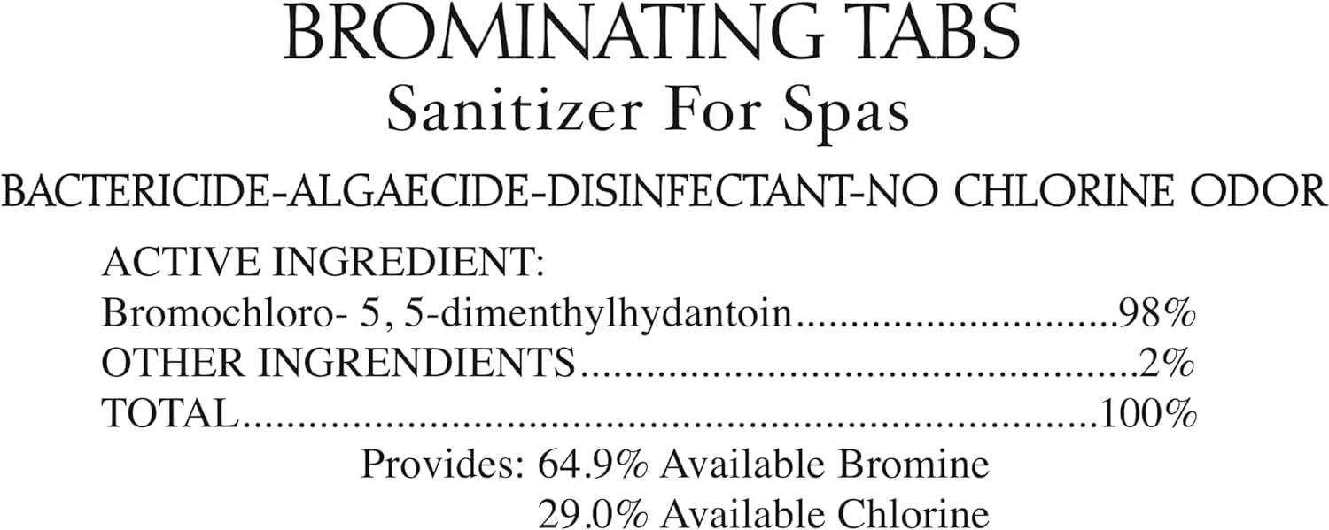SpaChoice 1.5-Pounds Premium Brominating Tabs Sanitizer for Spas, Bromine Tablets for Spa Hot Tub, Made in USA - Image 2