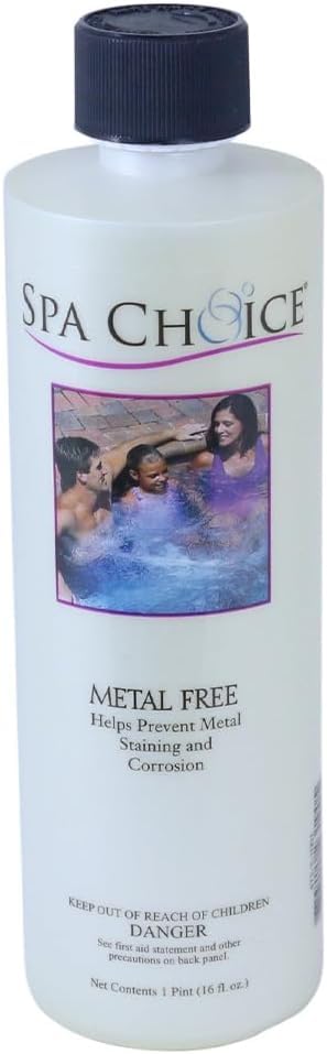 SpaChoice 1-Pint 2-Pack Premium Metal Free, Metal Gone for Spa Hot Tub, Made in USA - Image 5