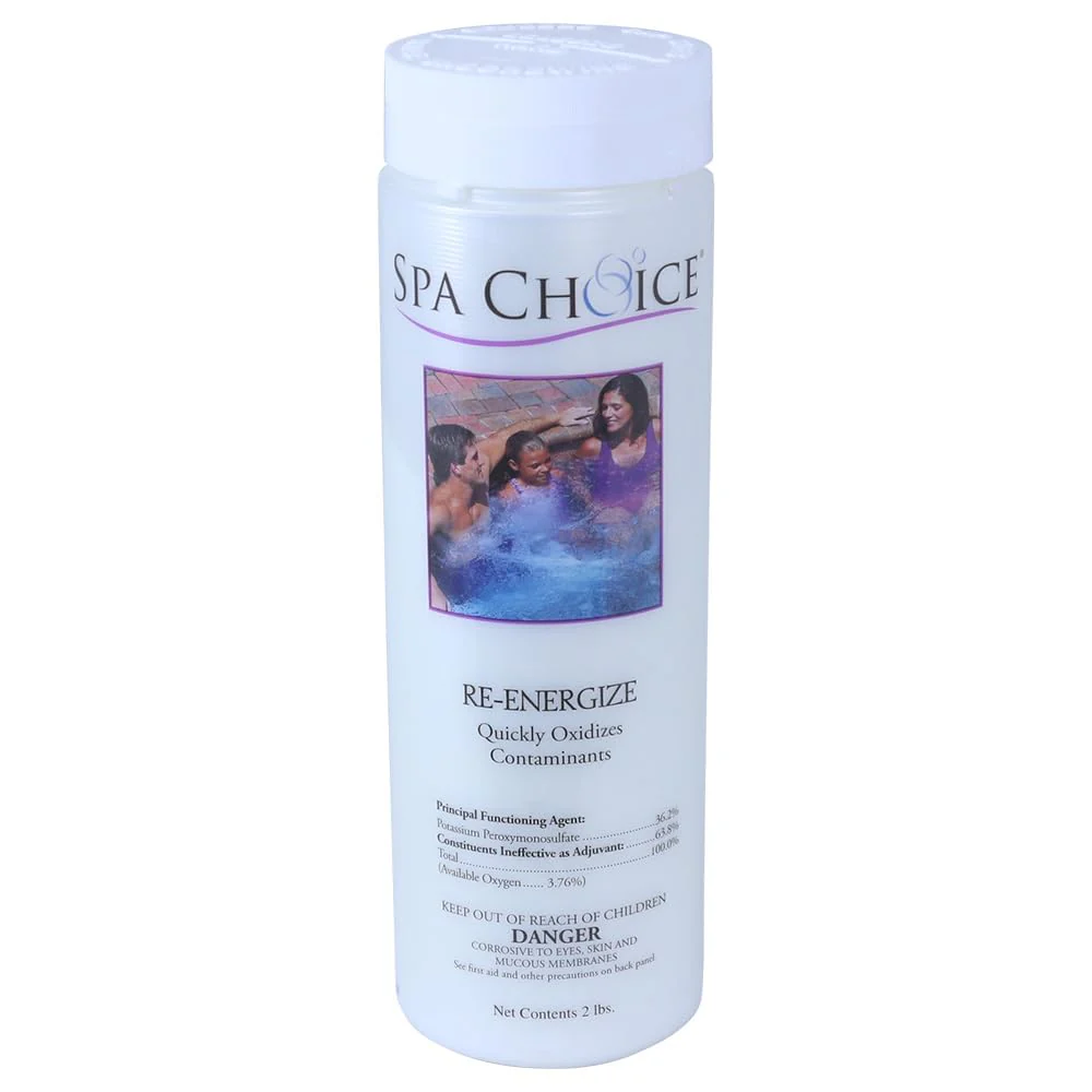 SpaChoice 2-Pounds Premium Re-Energize Spa Shock, Hot Tub Shock, Made in USA
