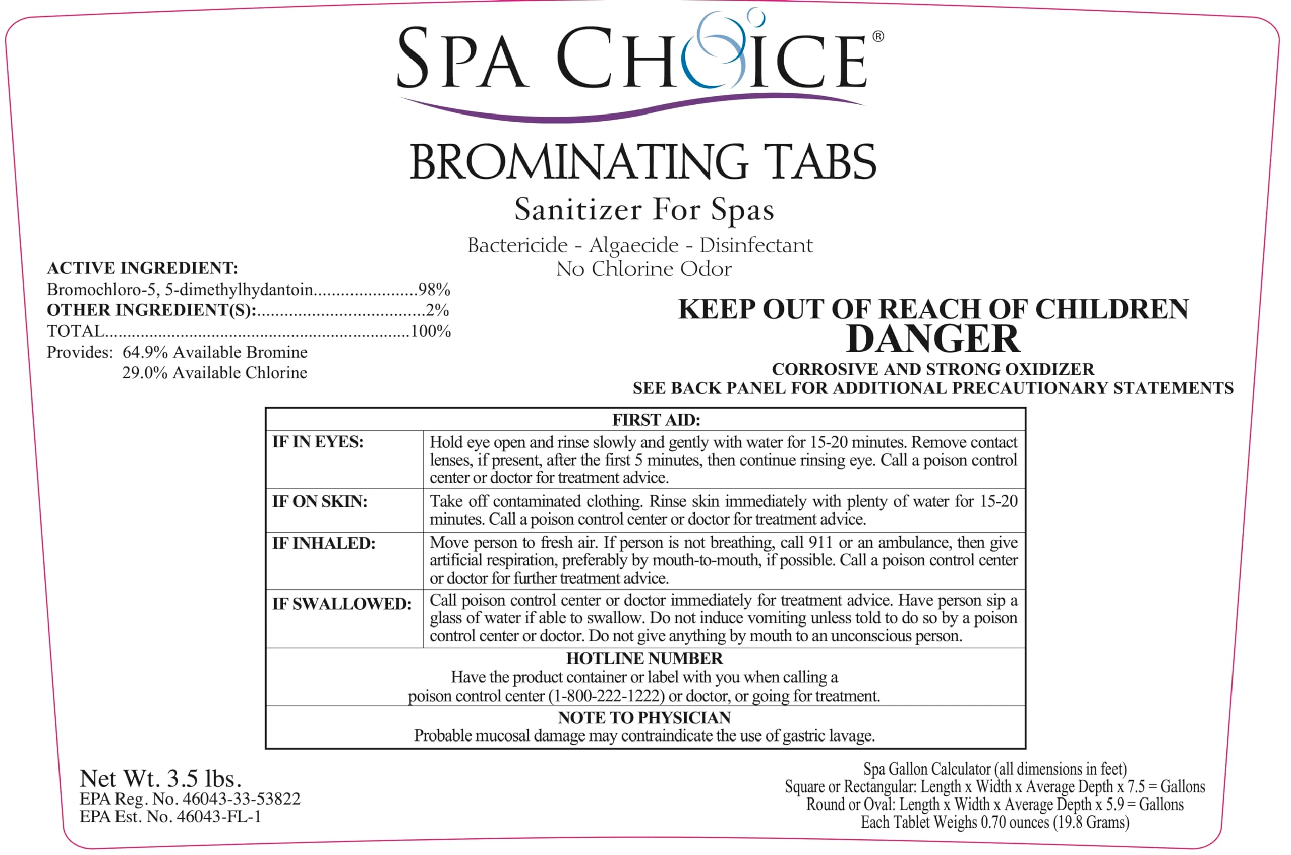 SpaChoice 3.5-Pounds Premium Brominating Tabs Sanitizer for Spas, Bromine Tablets for Spa Hot Tub, Made in USA - Image 5