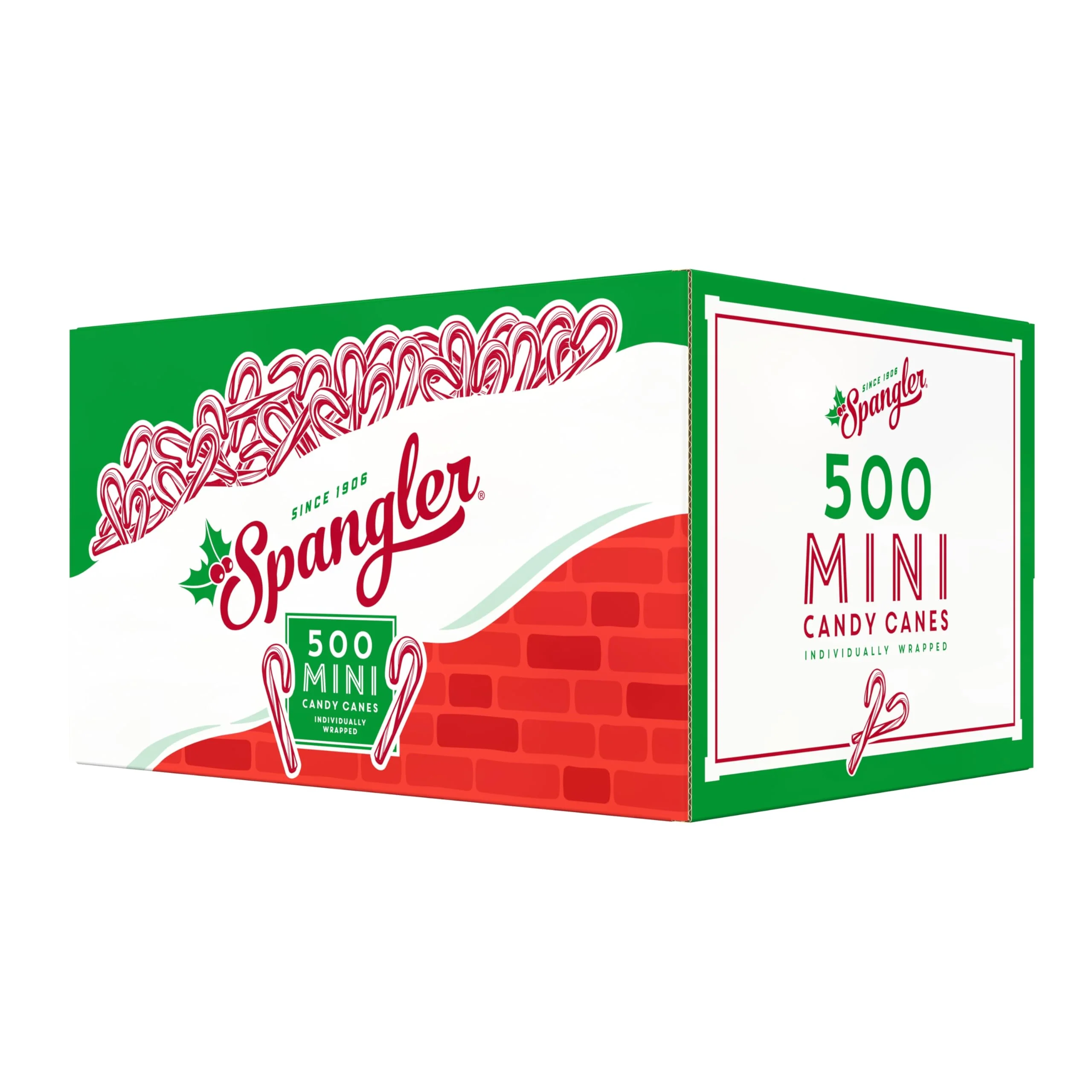 Spangler Red and White Mini Candy Canes - Bulk Individually Wrapped Peppermint Sticks, Small Holiday Treats, Classic Christmas Candy Bulk Pack - 500 Count Box - Image 4