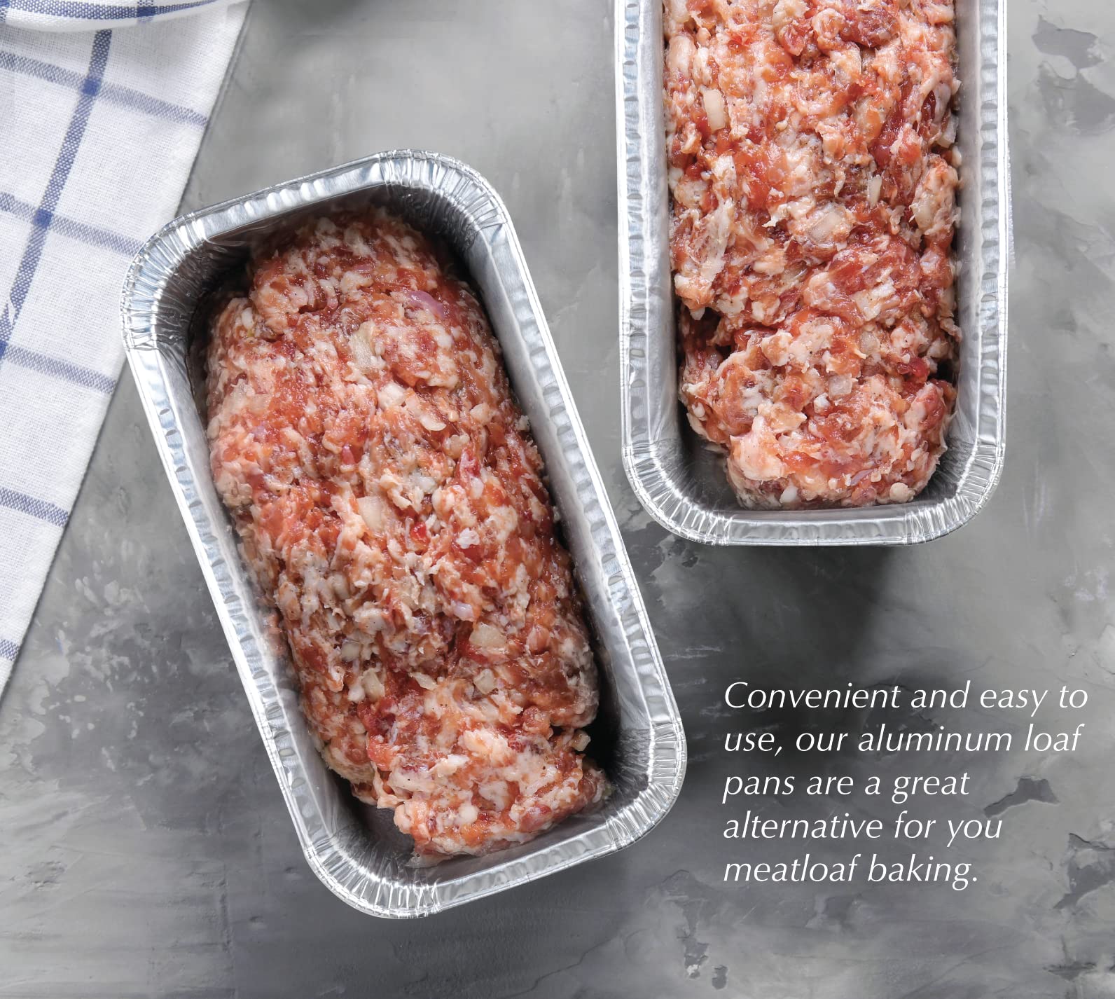 Spare Essentials (65 Pack) 2Lb Foil Bread Pans for Baking, Disposable Bread Pans - Perfect for Baking Banana Bread, Cakes & Meatloaf - 2 Pound Aluminum Pans for Food Serving - 8.5" X 4.5" X 2.5" - Image 2