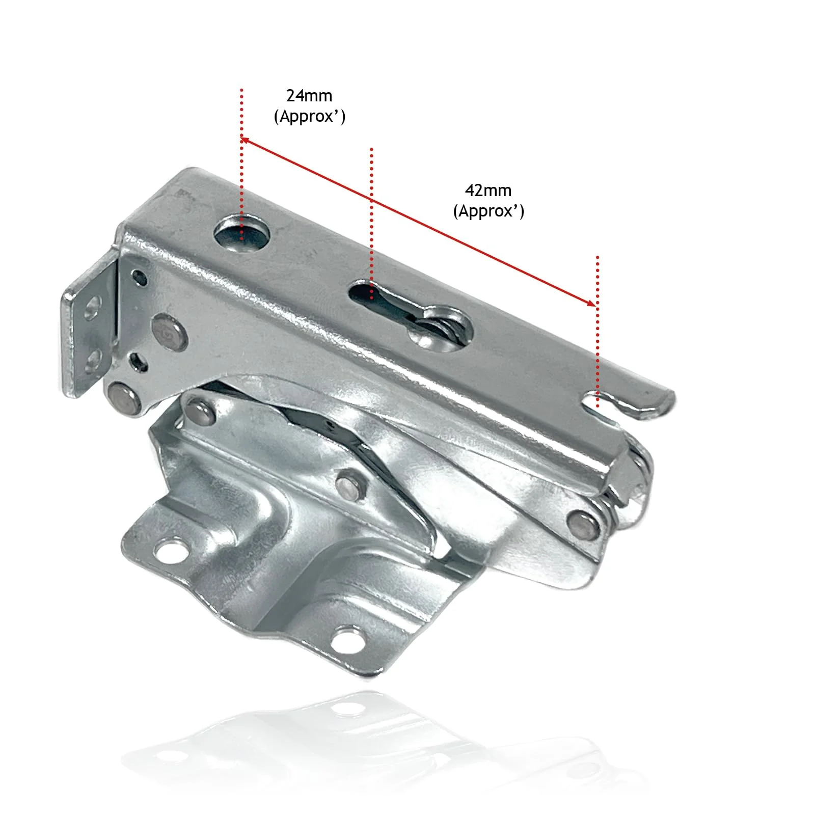 SPARES2GO Integrated Door Hinges Fits Hettich Type Fridge Freezer Set (Left & Right Hinges with Codes: 3306 3702 3307 3703 5.0 41.5) - Image 6