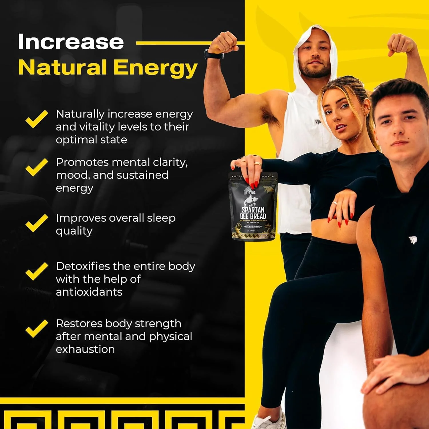 Spartan Bee Bread Chewables – Bee Bread Raw Organic Natural Multivitamin with Bee Pollen, Propolis & Royal Jelly | Fermented for Energy, Vitality, Recovery & Immunity | Non-GMO, Nothing Synthetic - Image 7