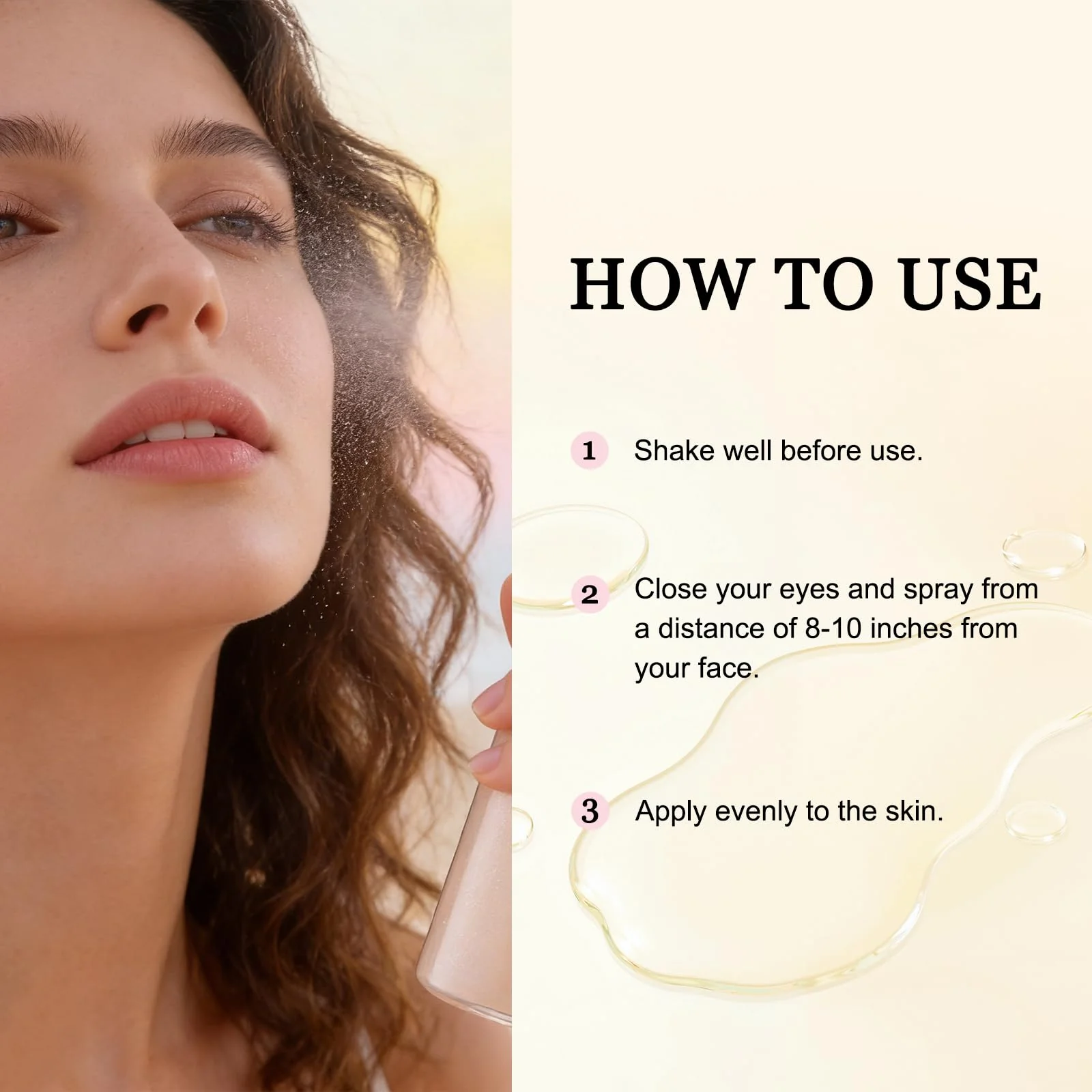 SPF Setting Spray for Face & Body - Sheer Sunscreen Mist SPF 50, Makeup-Friendly Setting Mist with Hydrating Glow, Reef-Safe & Non-Greasy for Beach, Wedding, Daily Wear (2) - Image 2