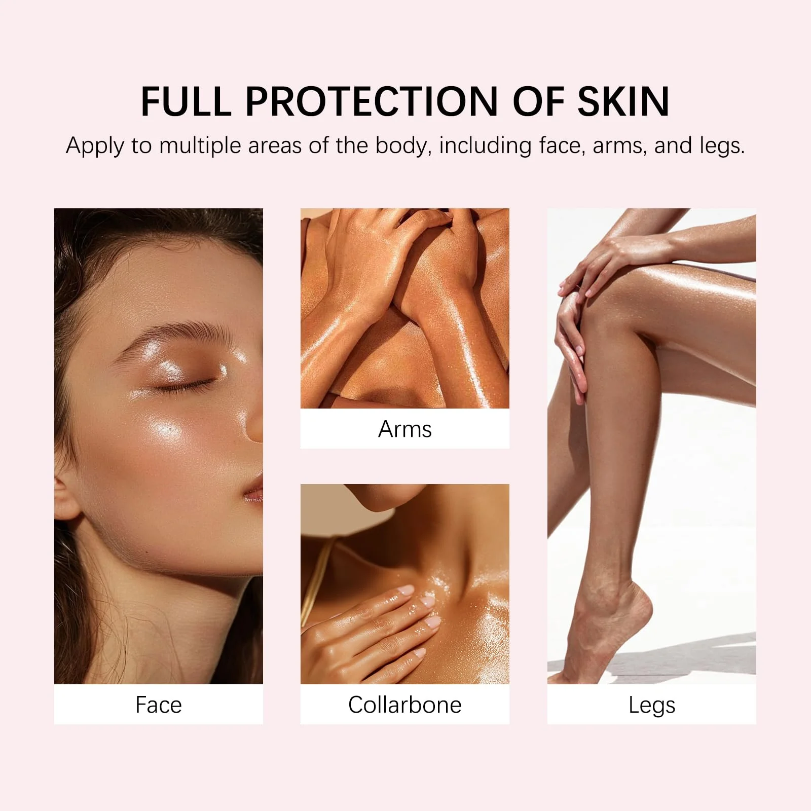 SPF Setting Spray for Face & Body - Sheer Sunscreen Mist SPF 50, Makeup-Friendly Setting Mist with Hydrating Glow, Reef-Safe & Non-Greasy for Beach, Wedding, Daily Wear (2) - Image 3