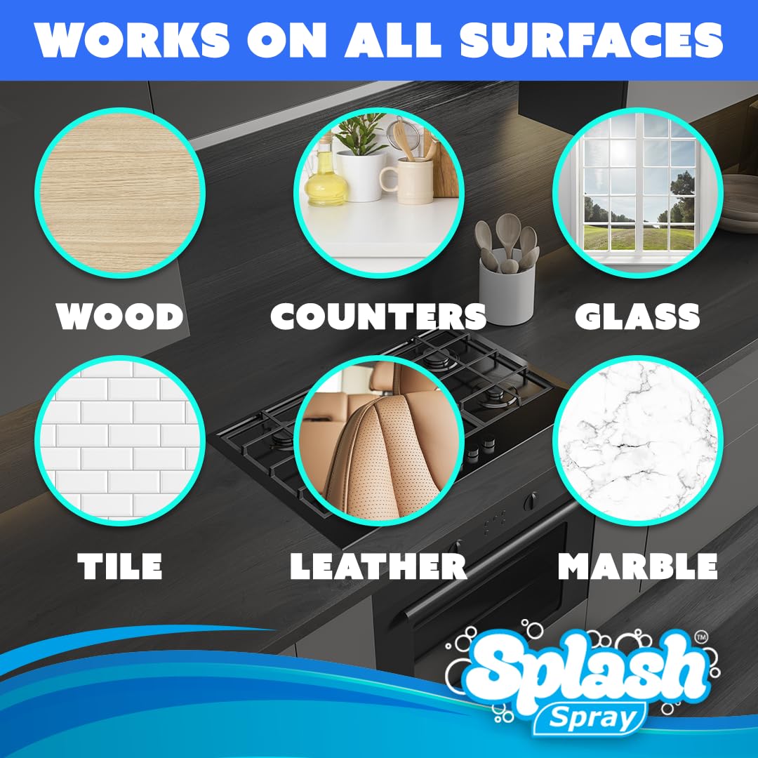 Splash Spray Multi-Purpose Cleaning Tablets - 5x Cleaning Tablets and Bottle Spray - Mix with Warm Water - Image 7