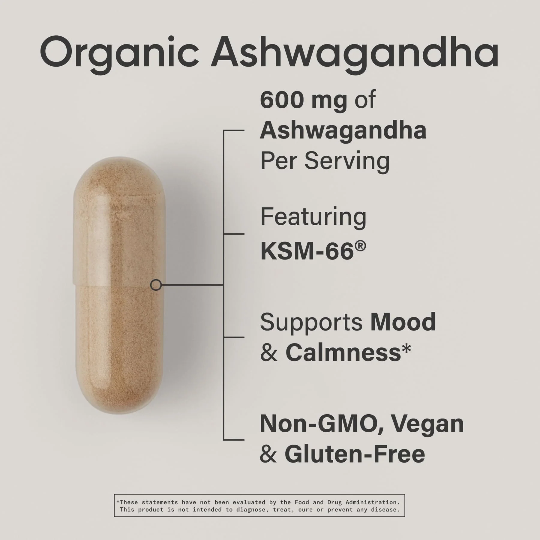 Sports Research® Ashwagandha w/Organic KSM-66® – 600 mg – Adaptogen for Relaxation, Calm & Sleep Support – USDA Organic · Non-GMO · Vegan Certified – 90 Veggie Capsules - Image 7