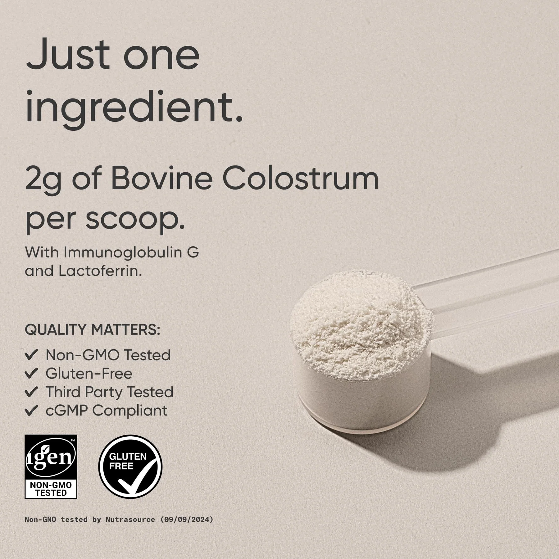 Sports Research® Bovine Colostrum Powder – Easy to Mix Superfood – Immunity Support & Gut Health w/ 30% IgG Antibodies - U.S. Sourced · Non-GMO · Gluten Free - 75 Servings (Unflavored) - Image 8