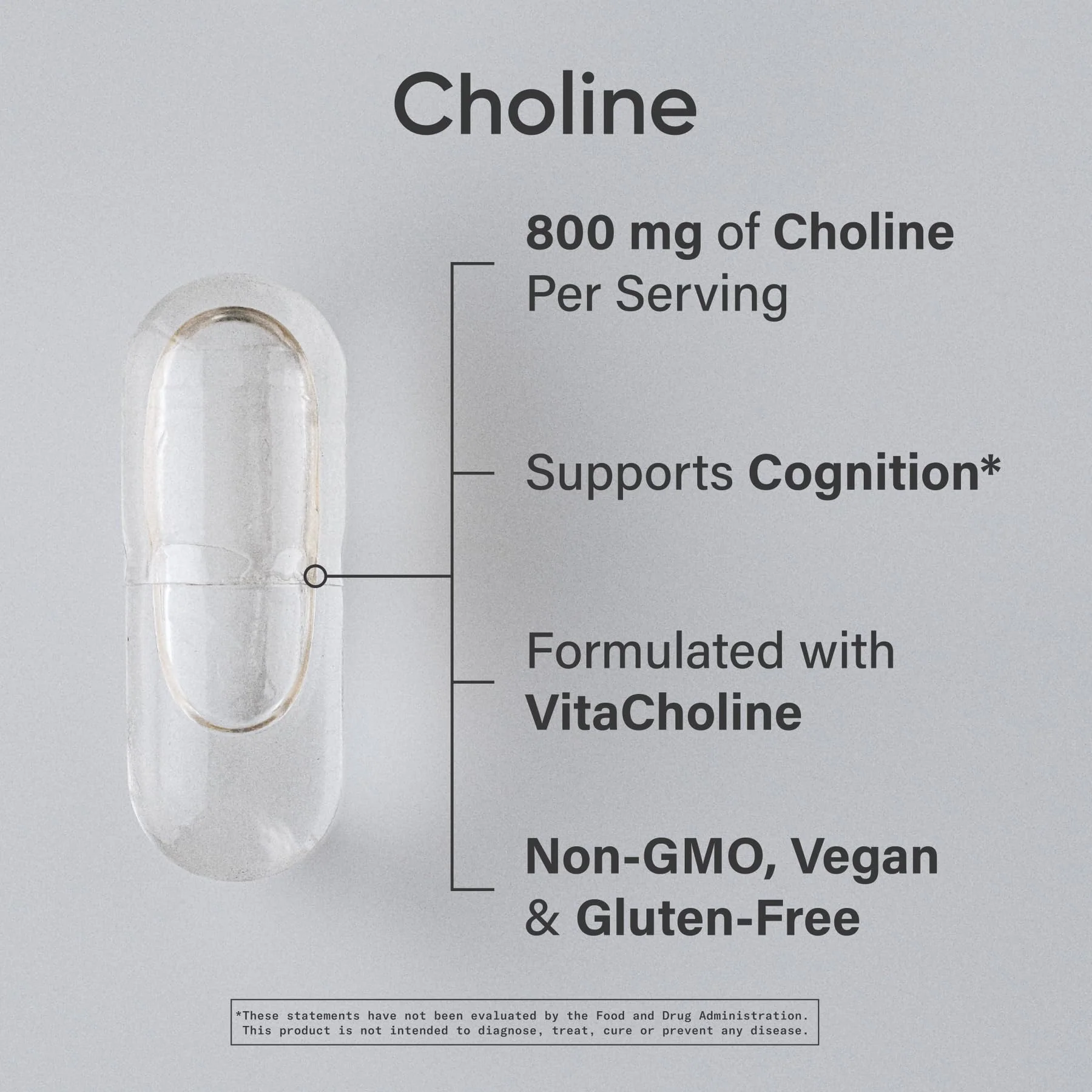 Sports Research® Extra Strength Choline 800 mg - Essential Nutrient Featuring VitaCholine® for Focus Support - Vegan Certified · Non-GMO · Gluten Free - 60 Liquid Capsules - Image 7