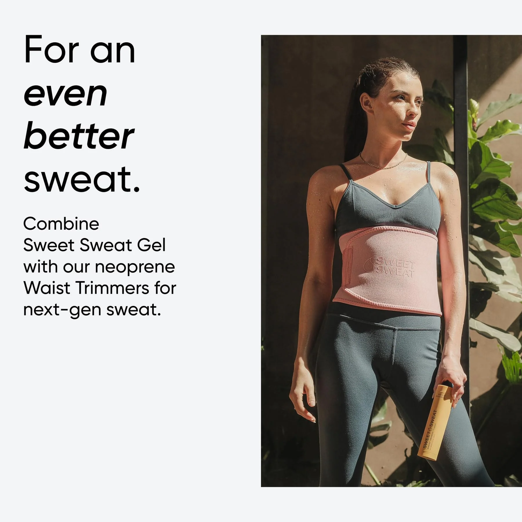 Sports Research Sweet Sweat Workout Enhancer Roll-On Gel Stick - Sweat Harder and Faster, Helps Promote Water Weight Loss, Use with Sweet Sweat Waist Trimmer