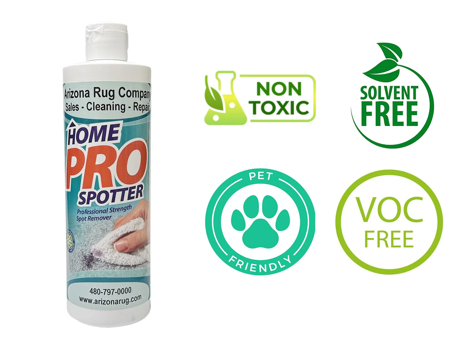 Spot and Stain Remover for Carpets, Rugs, Clothes, Upholstery&Mattress - Home Pro Spotter, 12 FL OZ - Image 3