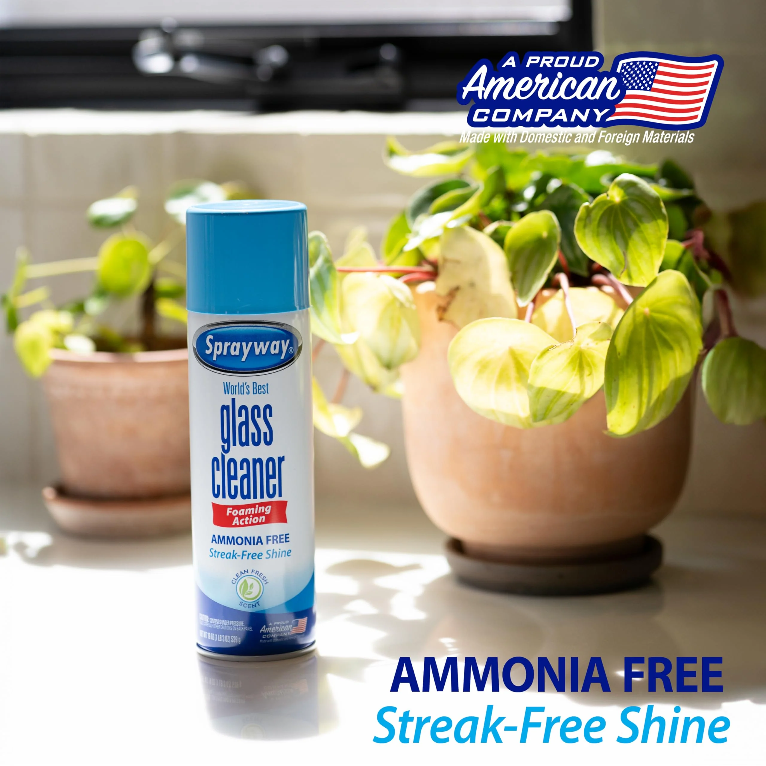 Sprayway Glass Cleaner Foaming Aerosol Spray, 19oz, Pack of 2 | Ammonia-Free, Streakless, Fast-Acting | Cleans & Polishes Glass Surfaces | Fresh Scent, Removes Fingerprints, Dust, Dirt, Smoke Film - Image 5