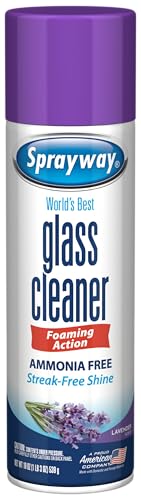 Sprayway Glass Cleaner Lavender Scent Foaming Aerosol Spray, 19oz, Ammonia-Free, Streakless, Fast-Acting | Cleans & Polishes Glass Surfaces | Removes Fingerprints, Dust, Dirt, 6 Count (Pack of 2) - Image 6