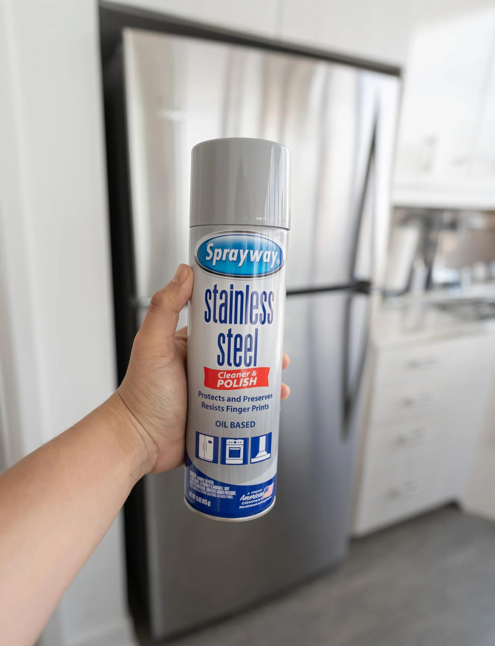 Sprayway Stainless Steel Cleaner Aerosol Spray (Oil-Based), 15oz, Pack of 6 | Cleans, Polishes, Protects | Resists Fingerprints, Foaming Action | Ideal for Stainless Steel Appliances & Surfaces - Image 3
