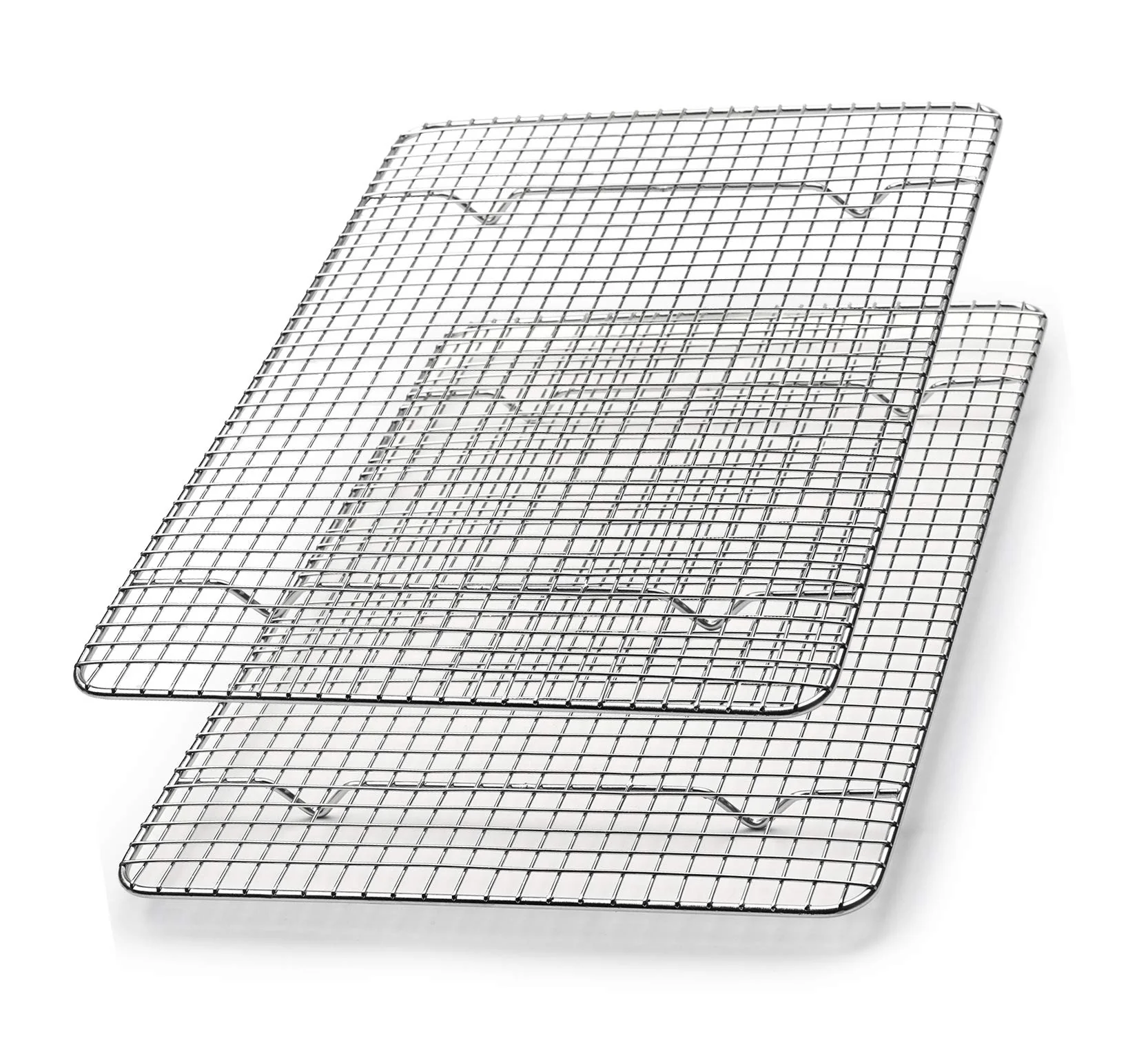 Spring Chef 8.5" x 12" Stainless Steel Cooling Racks, Wire Rack for Baking Sheet - Fits Small Quarter Sheet Pan - Perfect for Cooking, Baking, Grilling, Smoking - Dishwasher Safe - Set of 2 - Image 2