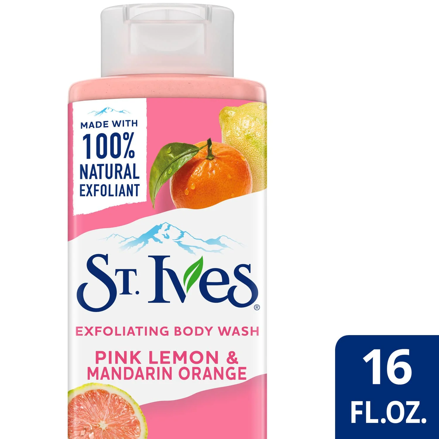 St. Ives Exfoliating Body Wash, Pink Lemon & Mandarin Orange 2-Pack – Made with 100% Natural Exfoliants for Glowing Skin, 16 Oz Ea - Image 6