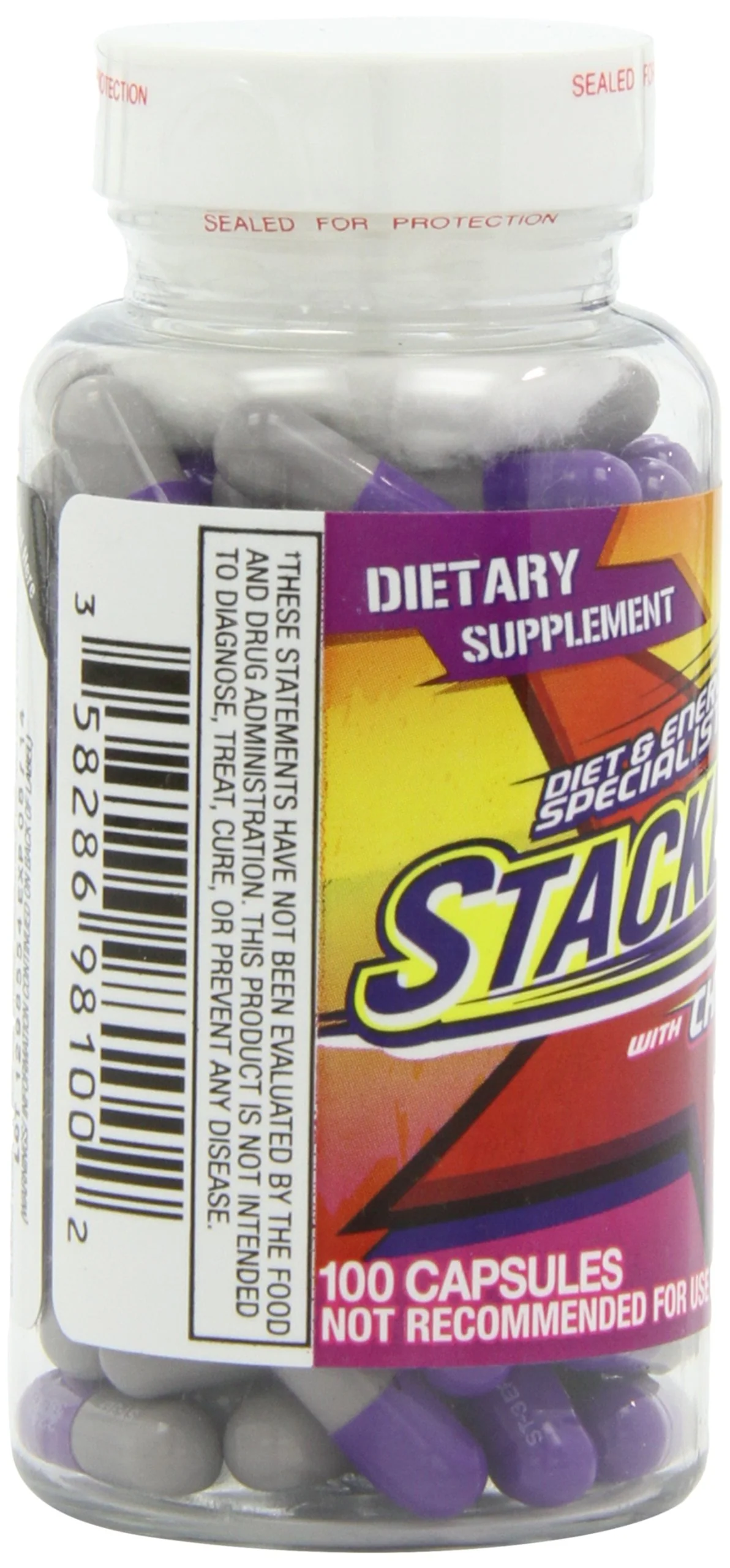 Stacker 3 Metabolizing Fat Burner with Chitosan, Capsules, 100Count Bottle - Image 6