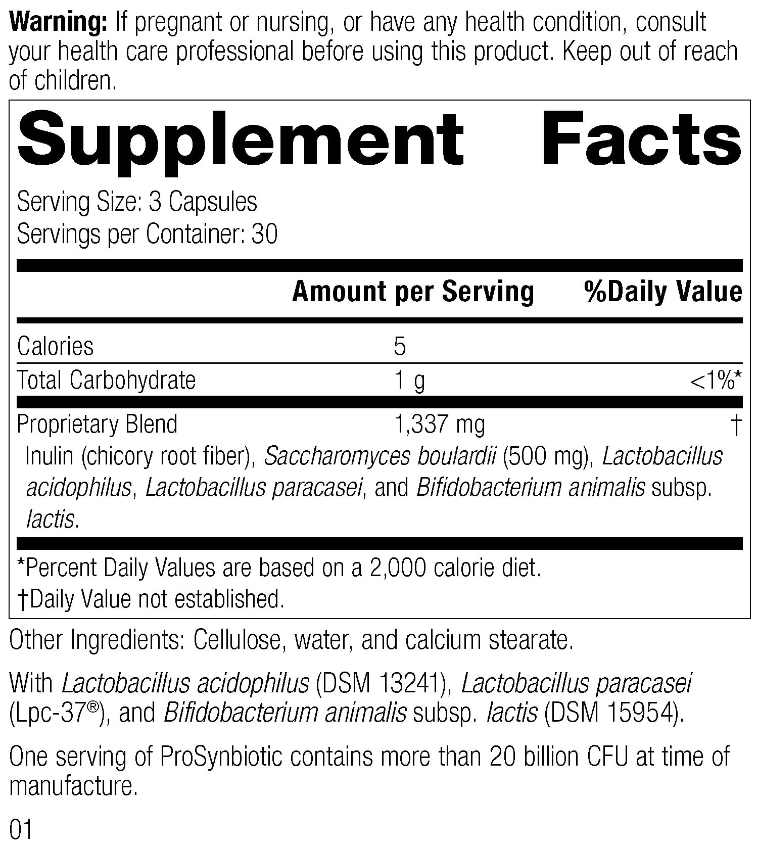 Standard Process ProSynbiotic - Whole Food Bowel, Immune Support, Digestion and Digestive Health with Bifidobacterium, Chicory Root, Lactobacillus Acidophilus, and Inulin - Vegetarian - 90 Capsules - Image 4