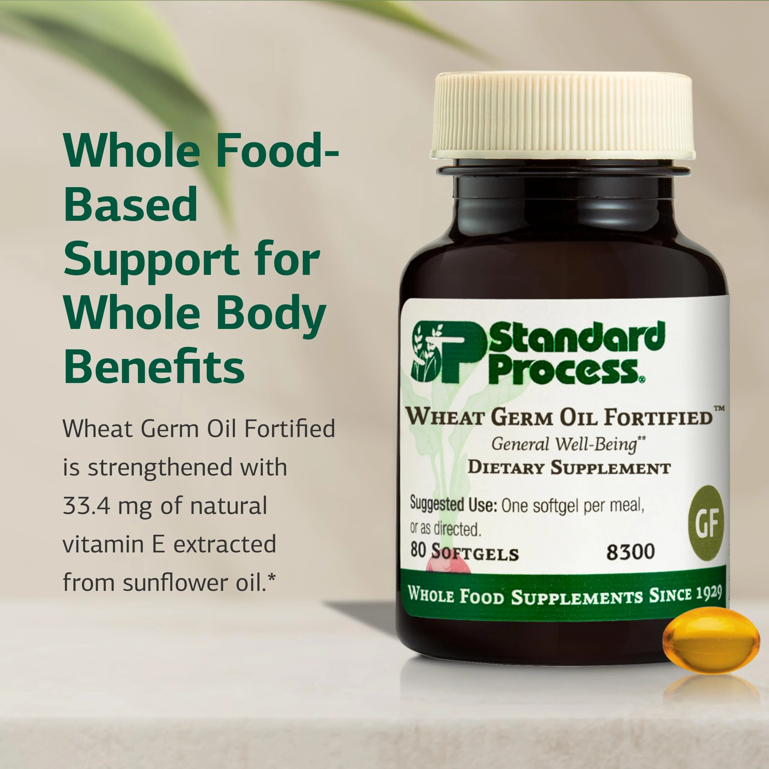 Standard Process Wheat Germ Oil Fortified - Immune Support Supplement to Aid Antioxidant Activity - Gluten-Free, Non-Dairy & Non-Soy - 80 Softgels (80 Servings) - Image 6