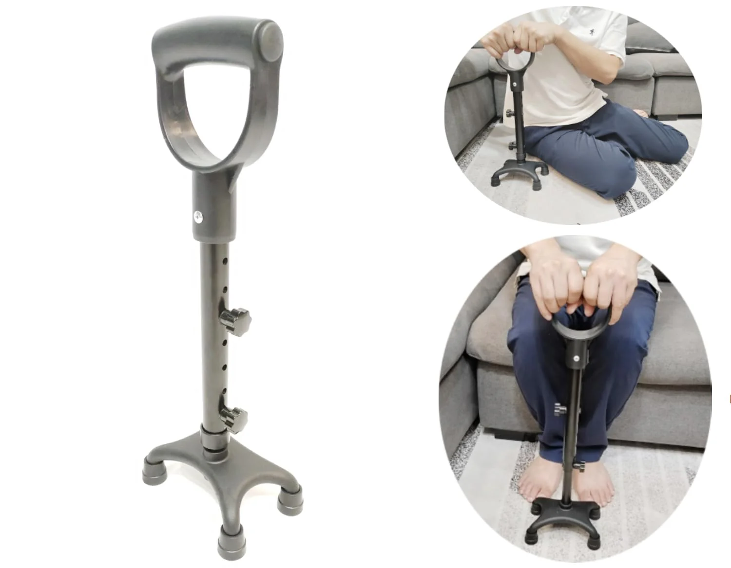 Stander Cane,Stand Assist Walking Cane,Standing Assistance Aid for Adults, Seniors, and Elderly, Chair Lift Assist, Standup Support, Adjustable Mobility Cane, Device to Help Get Up from Floor.(1Ea) - Image 2