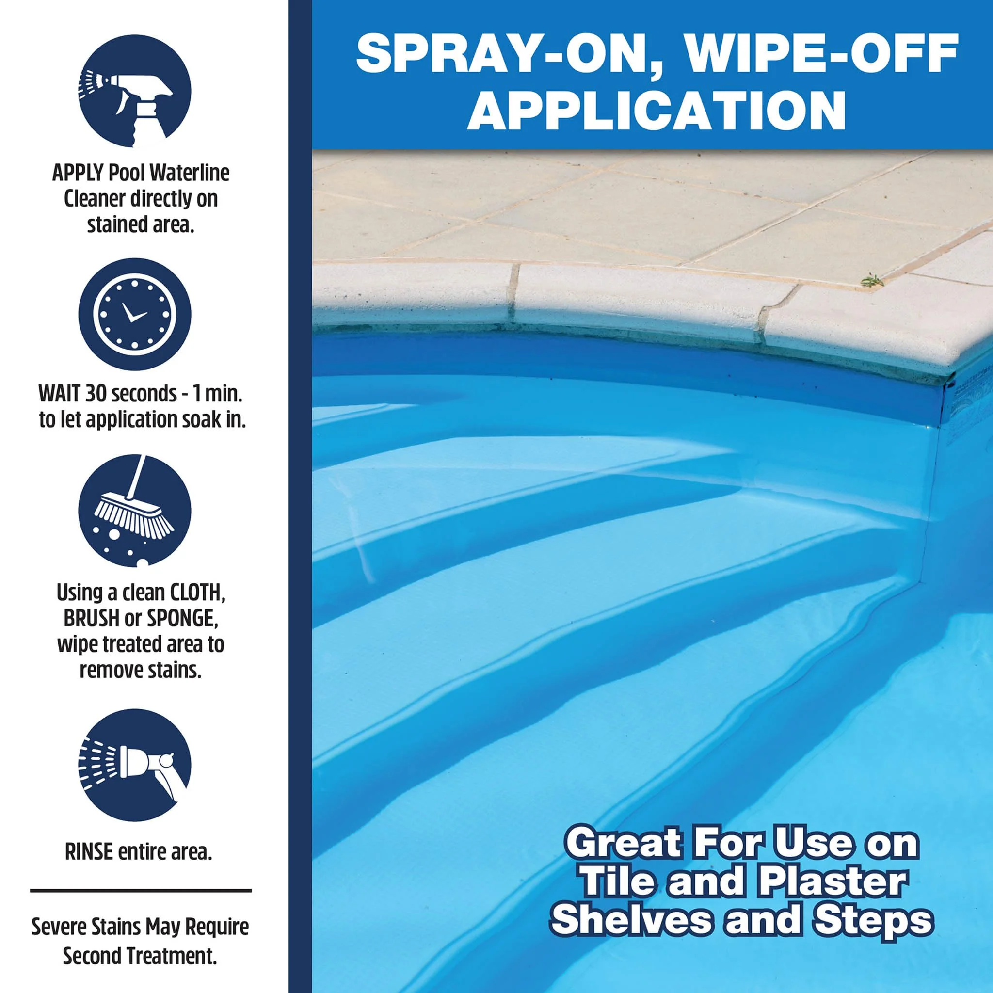 STAR BRITE Home Pool Waterline Cleaner (32 oz Spray) - Scum Remover for Pool Liners, Tiles & Fiberglass Waterlines - Image 4