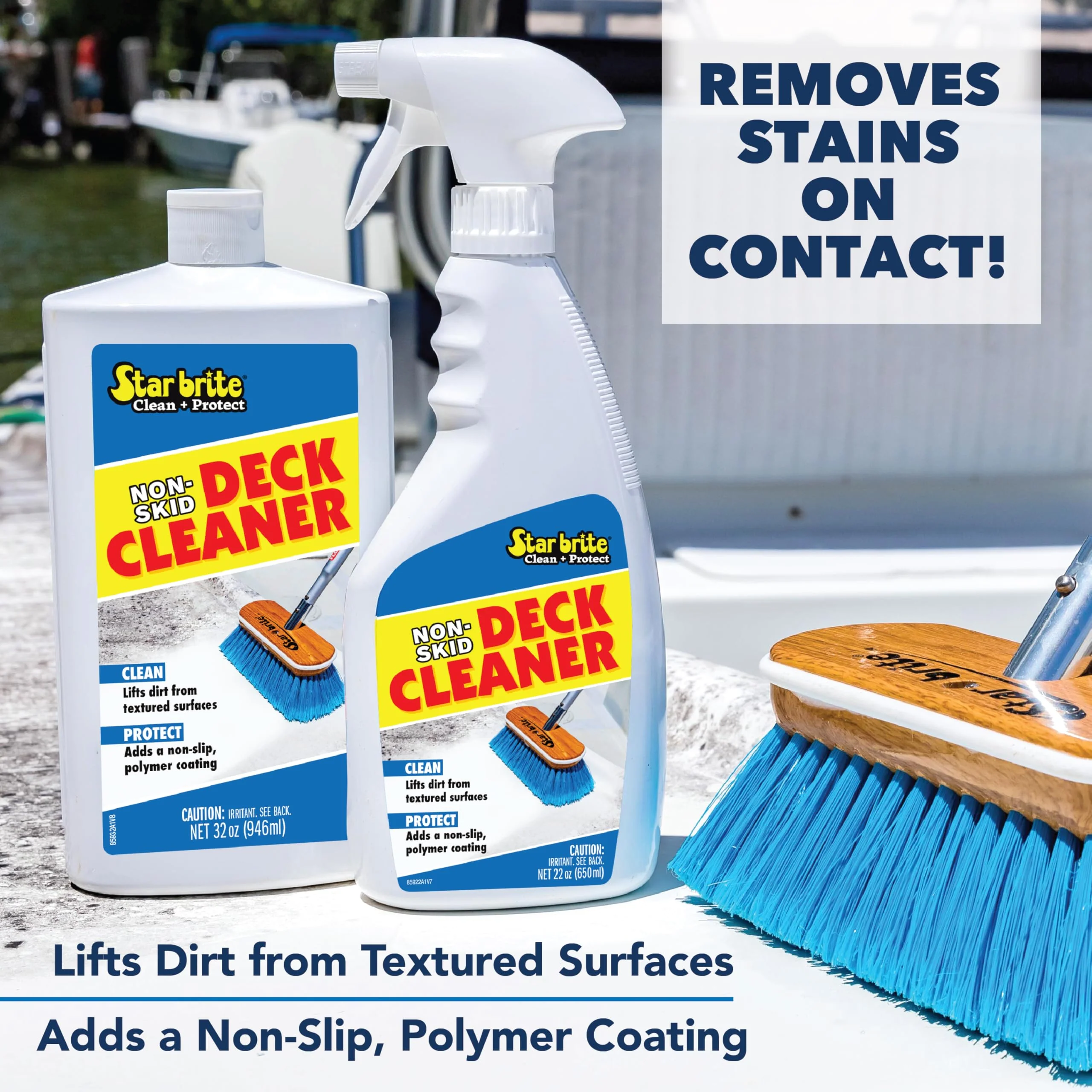 STAR BRITE Non-Skid Deck Cleaner & Protectant - Ultimate Boat Deck Wash - Protects Against Future Stains & UV - Ideal for Fiberglass, Vinyl, Plastic & Painted Surfaces -1 Gallon (085900) - Image 5