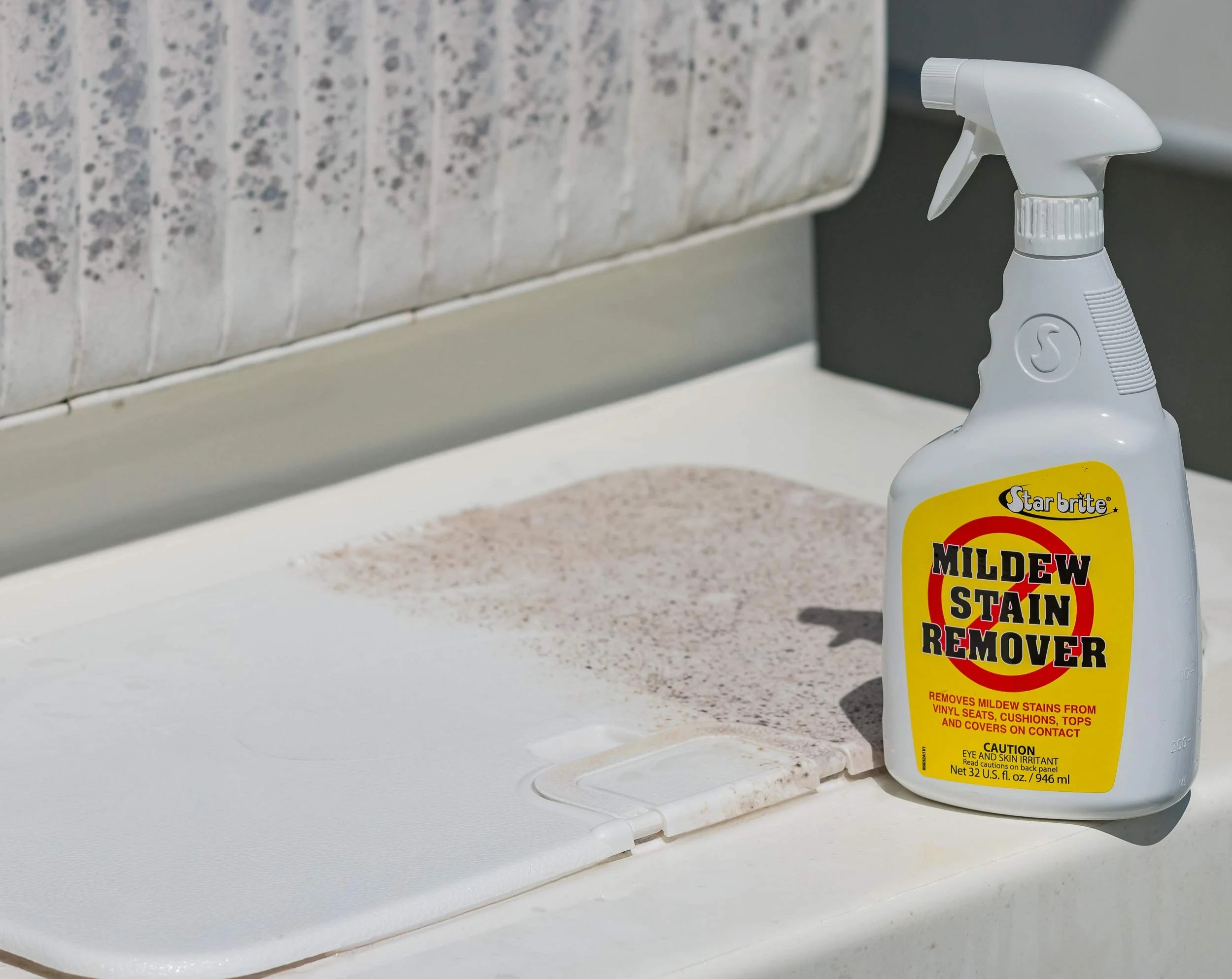 STAR BRITE Professional-Grade Mildew & Mold Stain Remover + Cleaner - Instant Contact Stain Removal, Ideal for Marine & Outdoor Upholstery - Image 2