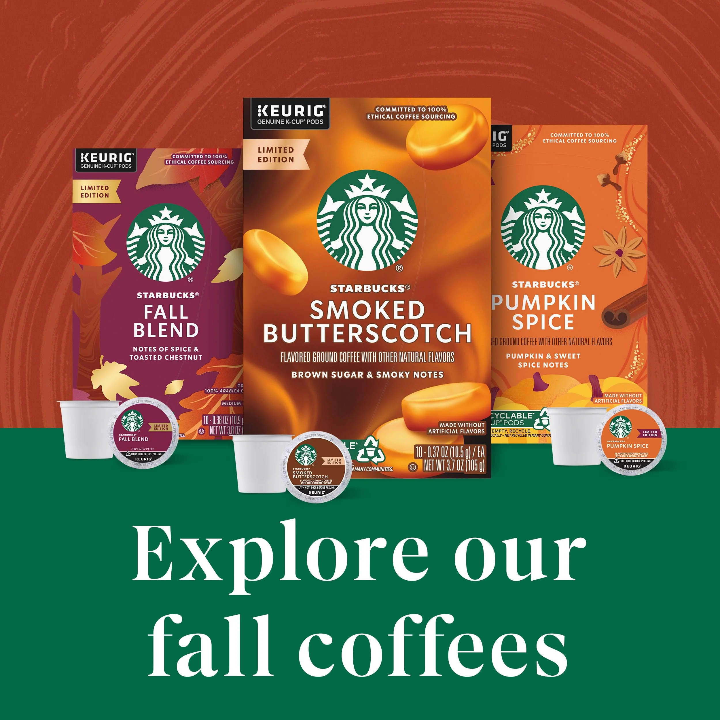 Starbucks K-Cup Coffee Pods, Pumpkin Spice Flavored Coffee for Keurig Brewers, 100% Arabica, Limited Edition, 1 Box (32 Pods) - Image 5