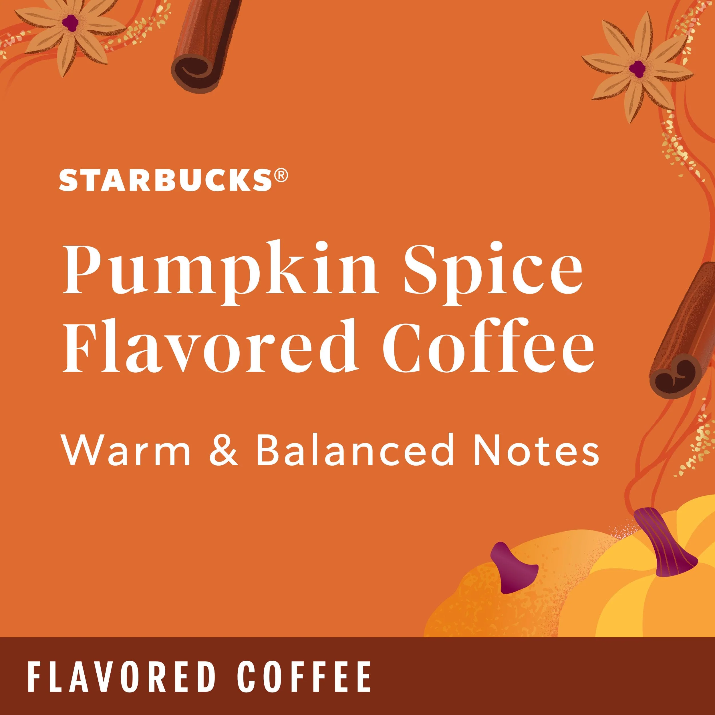 Starbucks K-Cup Coffee Pods, Pumpkin Spice Flavored Coffee for Keurig Brewers, 100% Arabica, Limited Edition, 1 Box (32 Pods) - Image 8