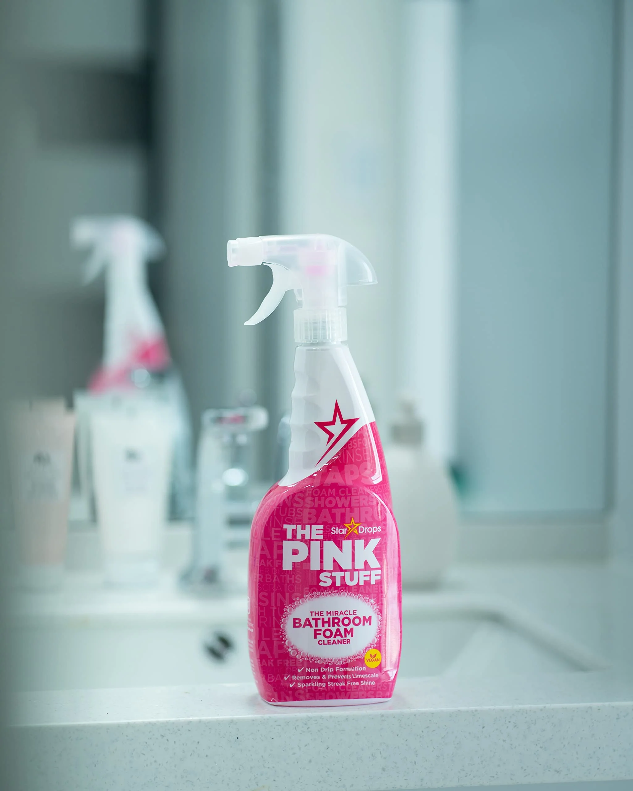 Stardrops - The Pink Stuff - The Miracle Bathroom Foam Cleaner 750ml 3-Pack Bundle (3 Bathroom Foam Spray) - Image 2