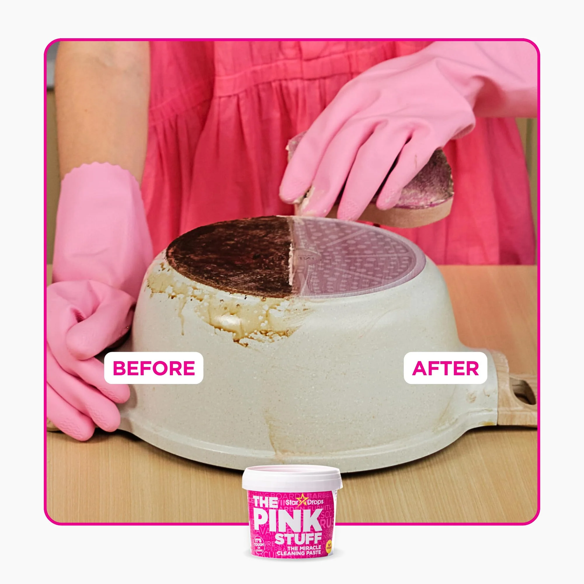 Stardrops - The Pink Stuff - The Miracle Cleaning Paste, Multi-Purpose Spray, And Bathroom Foam 3-Pack Bundle - Image 6
