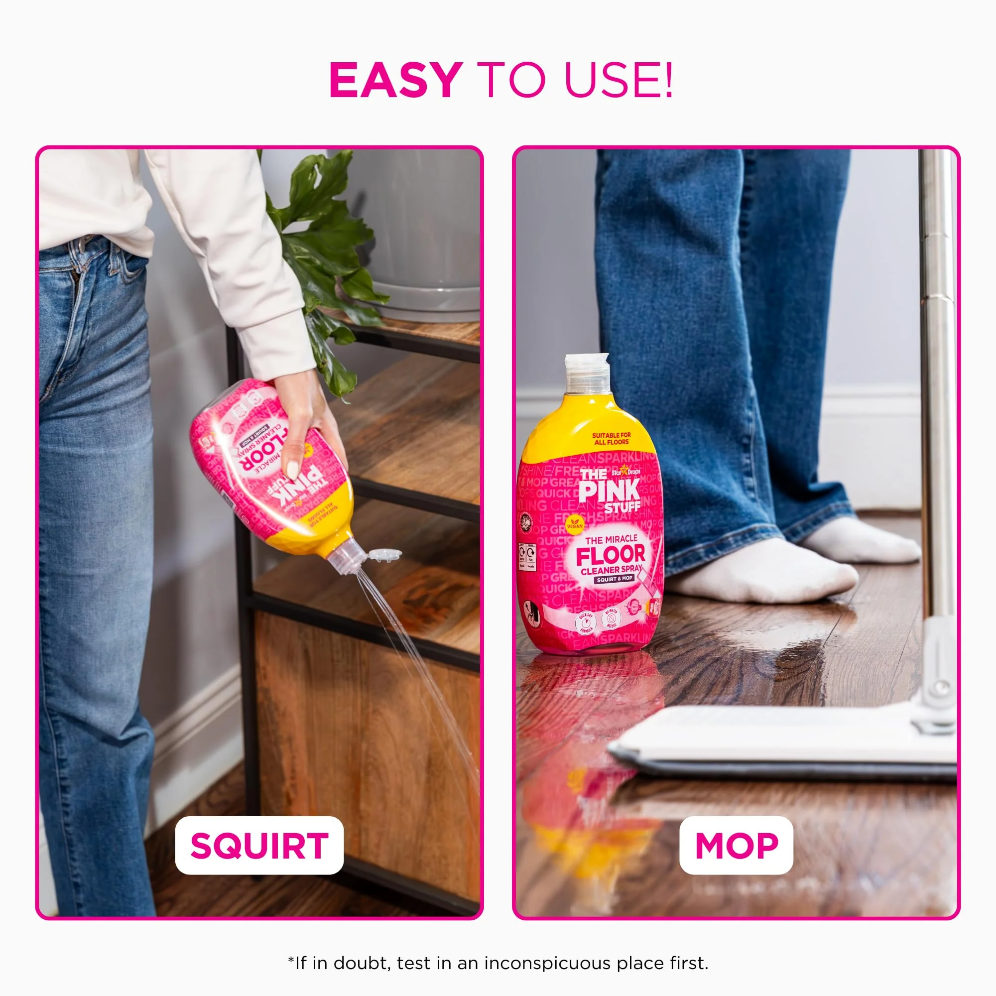 Stardrops - The Pink Stuff - The Miracle Floor Cleaner Spray - Squirt and Mop, (Pack of 4) - Image 4
