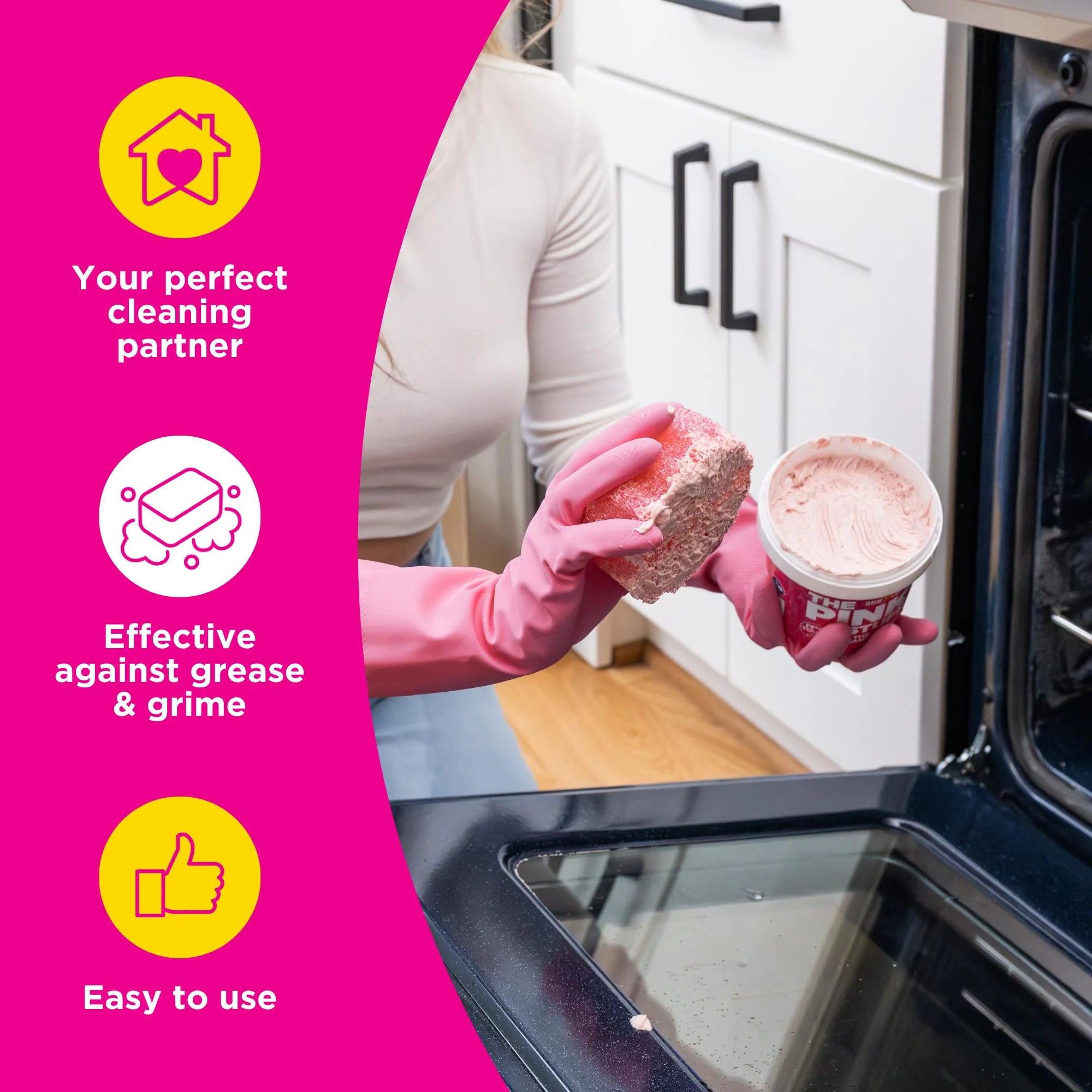 Stardrops – The Pink Stuff Ultimate Cleaning Pack – Miracle Cleaning Paste, Multi-Purpose Spray & Bathroom Foam – Cuts Grease, Removes Stains, Cleans Kitchens, Bathrooms, and More - Image 6
