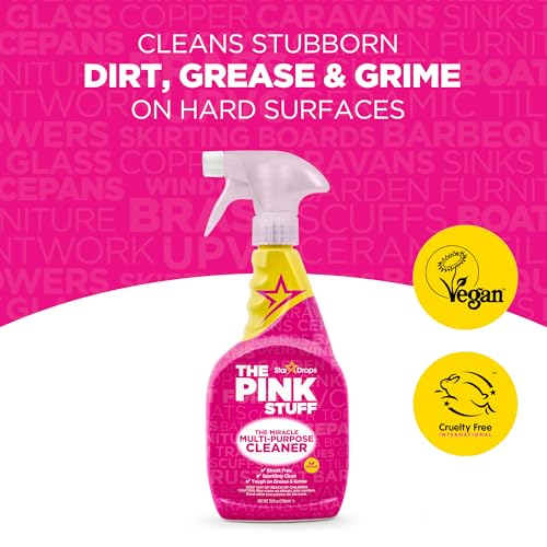 Stardrops – The Pink Stuff Ultimate Cleaning Pack – Miracle Cleaning Paste, Multi-Purpose Spray & Bathroom Foam – Cuts Grease, Removes Stains, Cleans Kitchens, Bathrooms, and More - Image 8