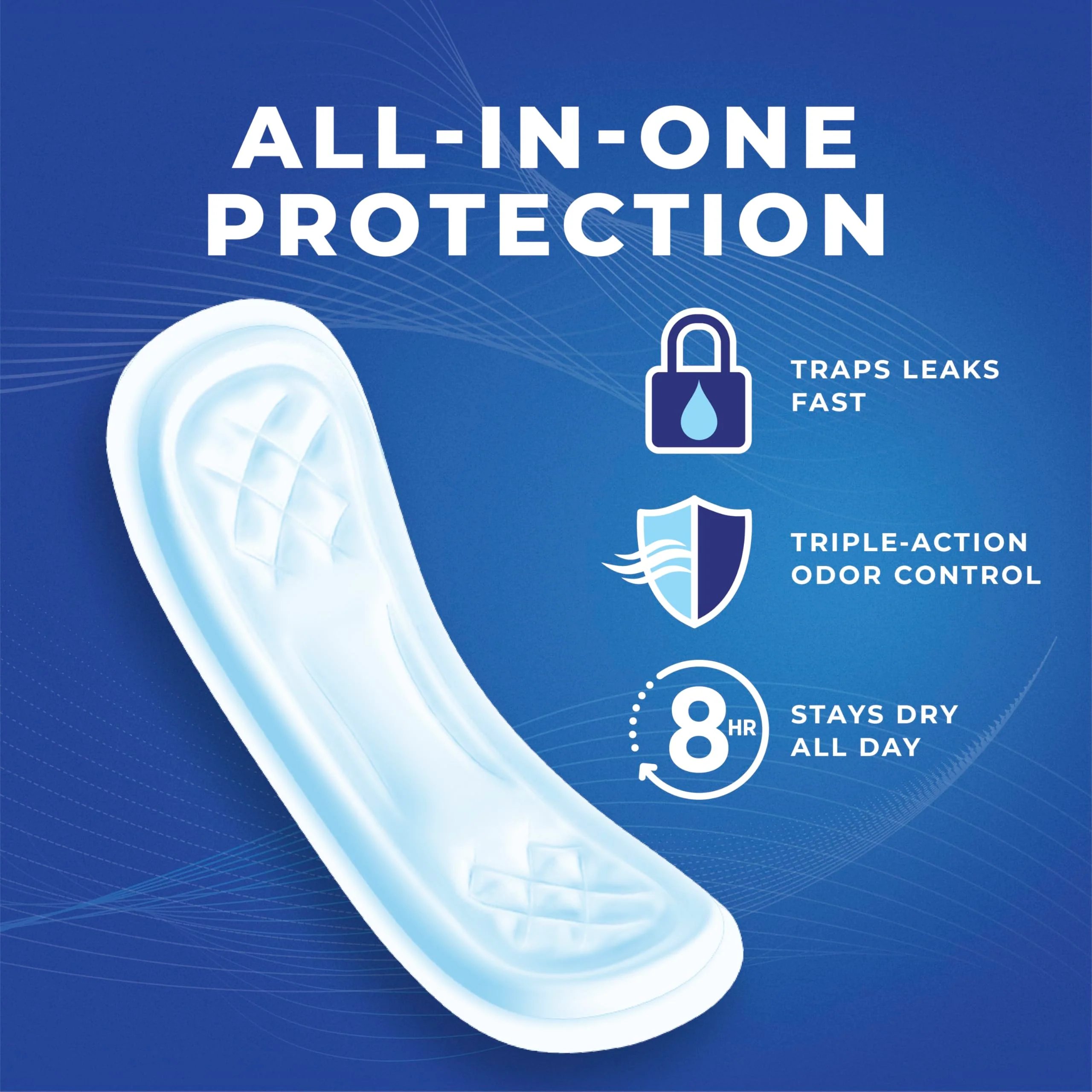 Stayfree Maxi Super Long Pads For Women, Wingless, Reliable Protection and Absorbency of Feminine Periods, 66ct - Image 2