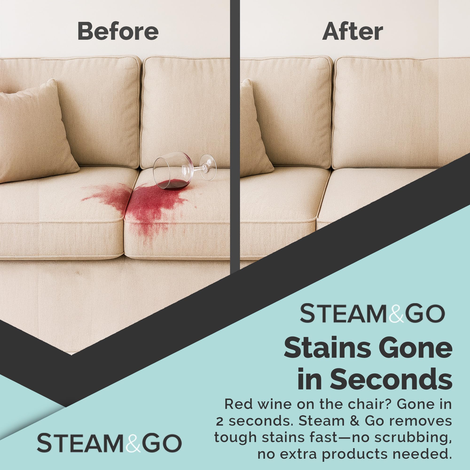 Steam & Go Multi-Purpose Cleaner Spray Refill with Oxy Power for Multi-Surfaces - Removes Stains, Eliminates Odors, & Degreases - Orange Scent, 1 gal - Image 4