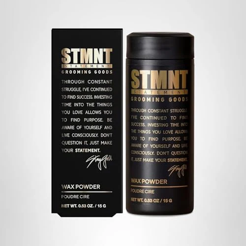 STMNT Grooming Goods Wax Powder, 0.53 oz | Semi-Matte Finish | Added Grip and Volume | Medium Control | Easy To Wash Out | Fuller Feeling Hair - Image 2