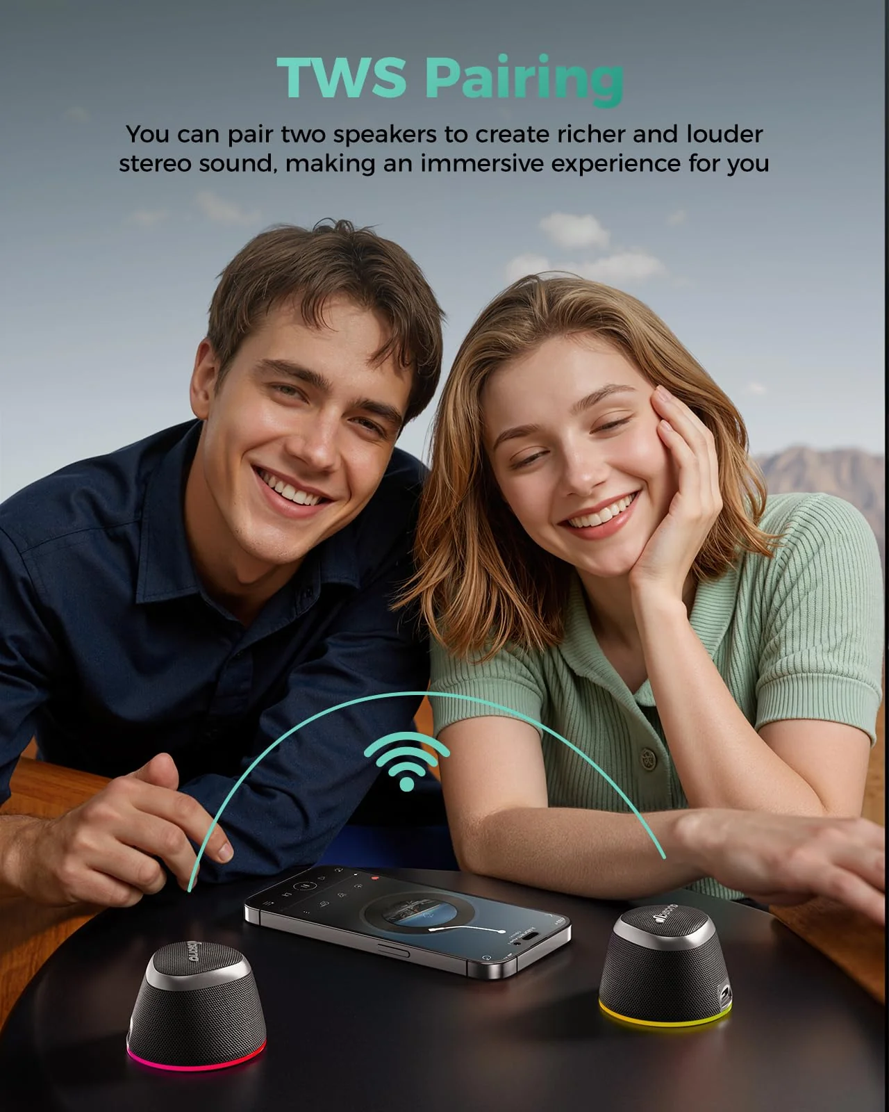 Stocking Stuffers for Men Women Teens: White Elephant Gifts for Adults HD Sound Bluetooth Speaker with Phone Stand, Cool Gadgets, Christmas Birthday Anniversay Gifts Ideas Girl Trendy Stuff-Black - Image 5