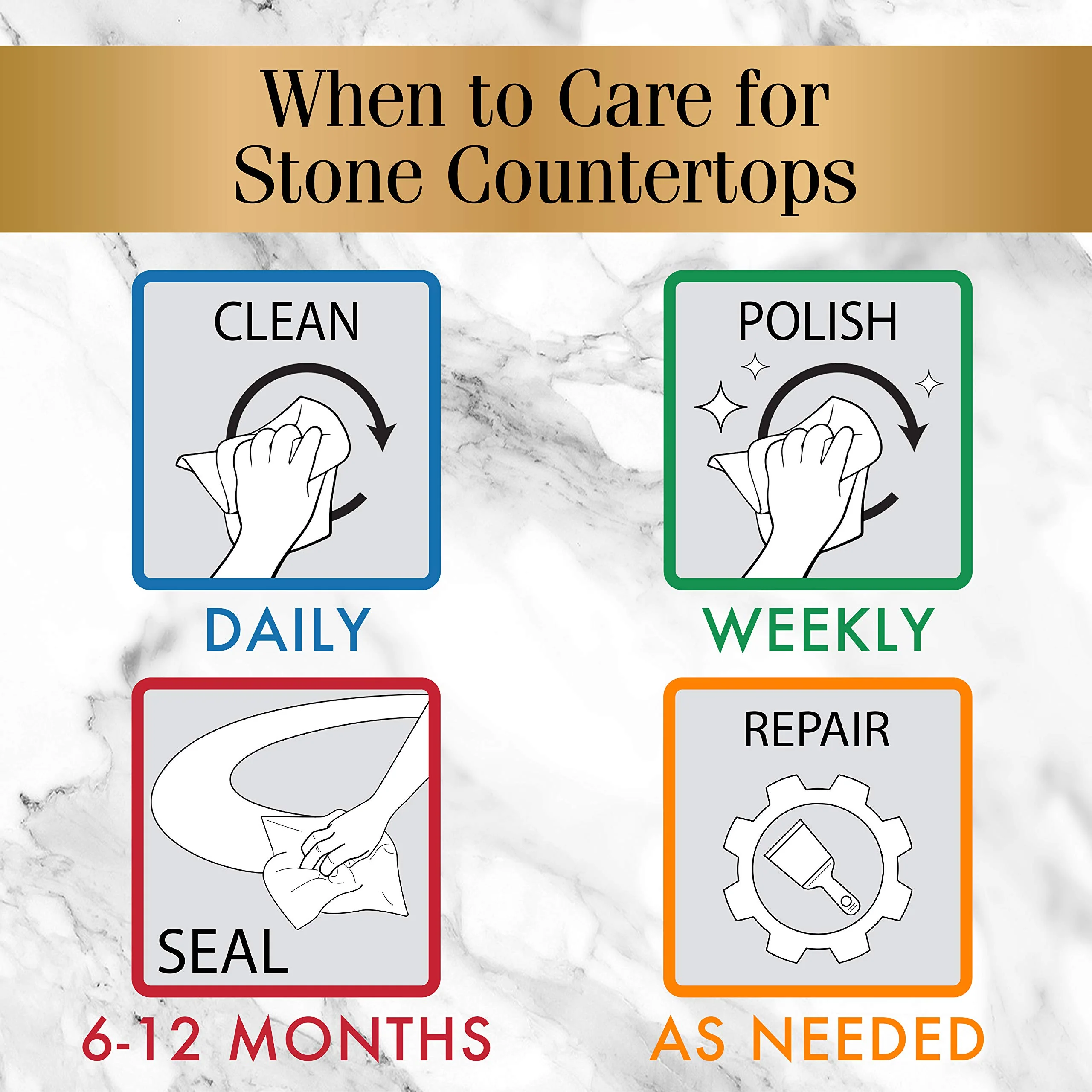 Stone Care International Quartz Cleaner and Polish - 24 Ounce (2 Pack) - Clean & Shine Your Quartz Countertops Islands and Stone Surfaces with UV Protection - Image 3