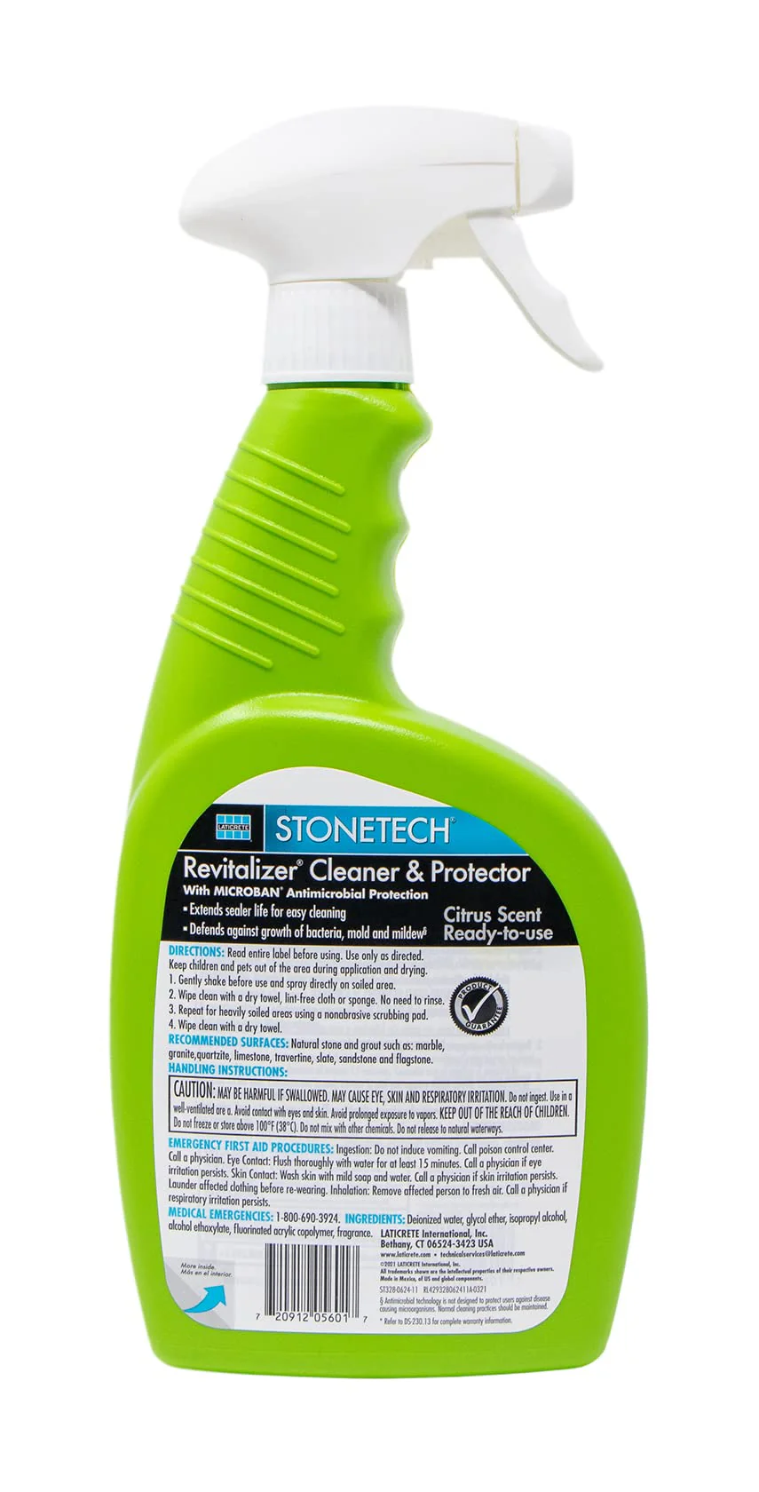 StoneTech Revitalizer Cleaner and Protector for Natural Stone Countertops and Surfaces, 24-Ounce Spray, Citrus Scent - Image 5