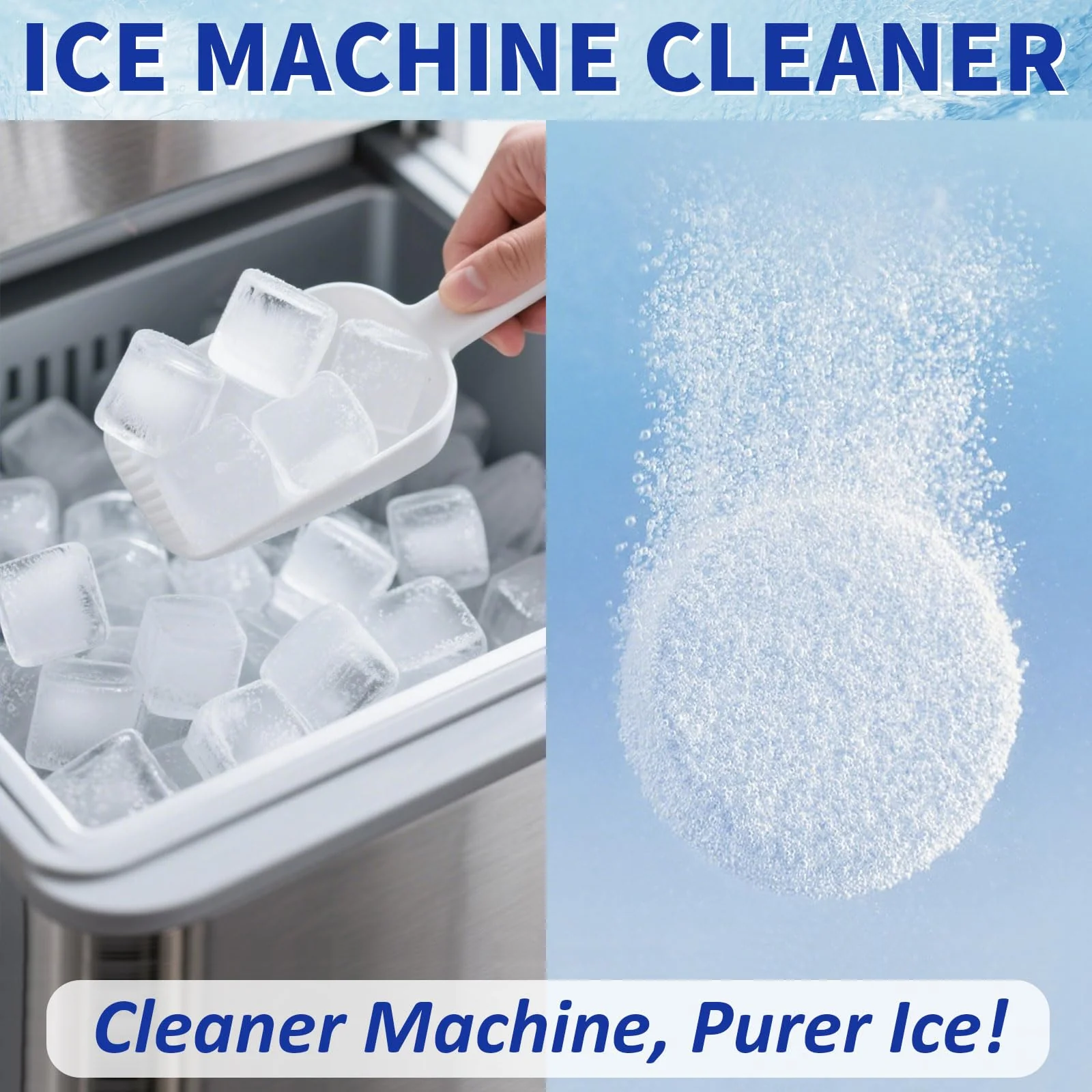 STREALE Ice Machine Cleaner Kit - 30Pack Ice Maker Cleaner Tablets - 10Pcs Pipe & Crevice Brush Set - Commercial & Portable Countertop Icemaker Cleaning Solution - Image 6