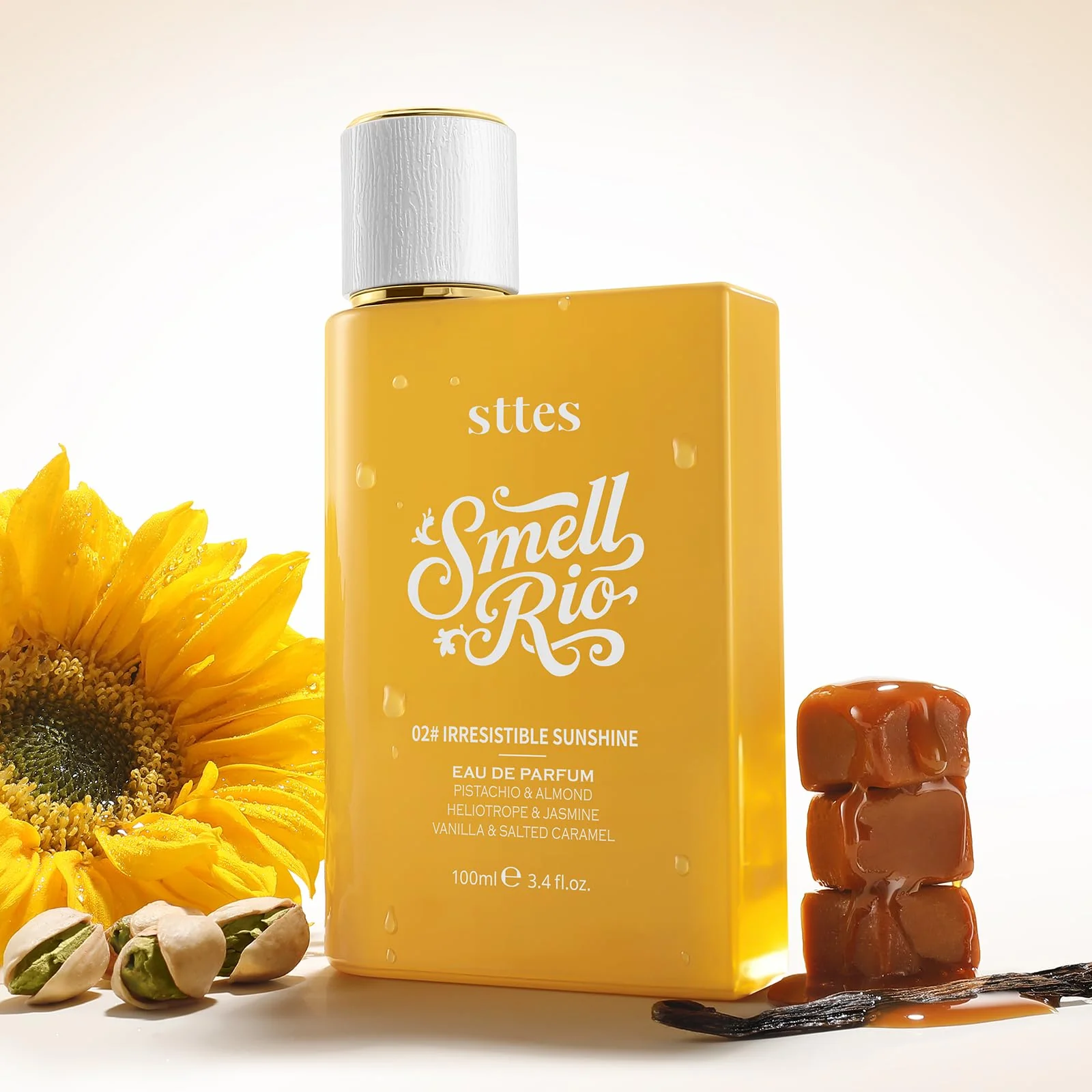 Sttes Perfume 602# (Irresistible Sunshine) - Eau de Perfume 100ml (3.4fl oz) Vanilla Gourmet Tune (Caramel Vanilla Flavor) - Image 5
