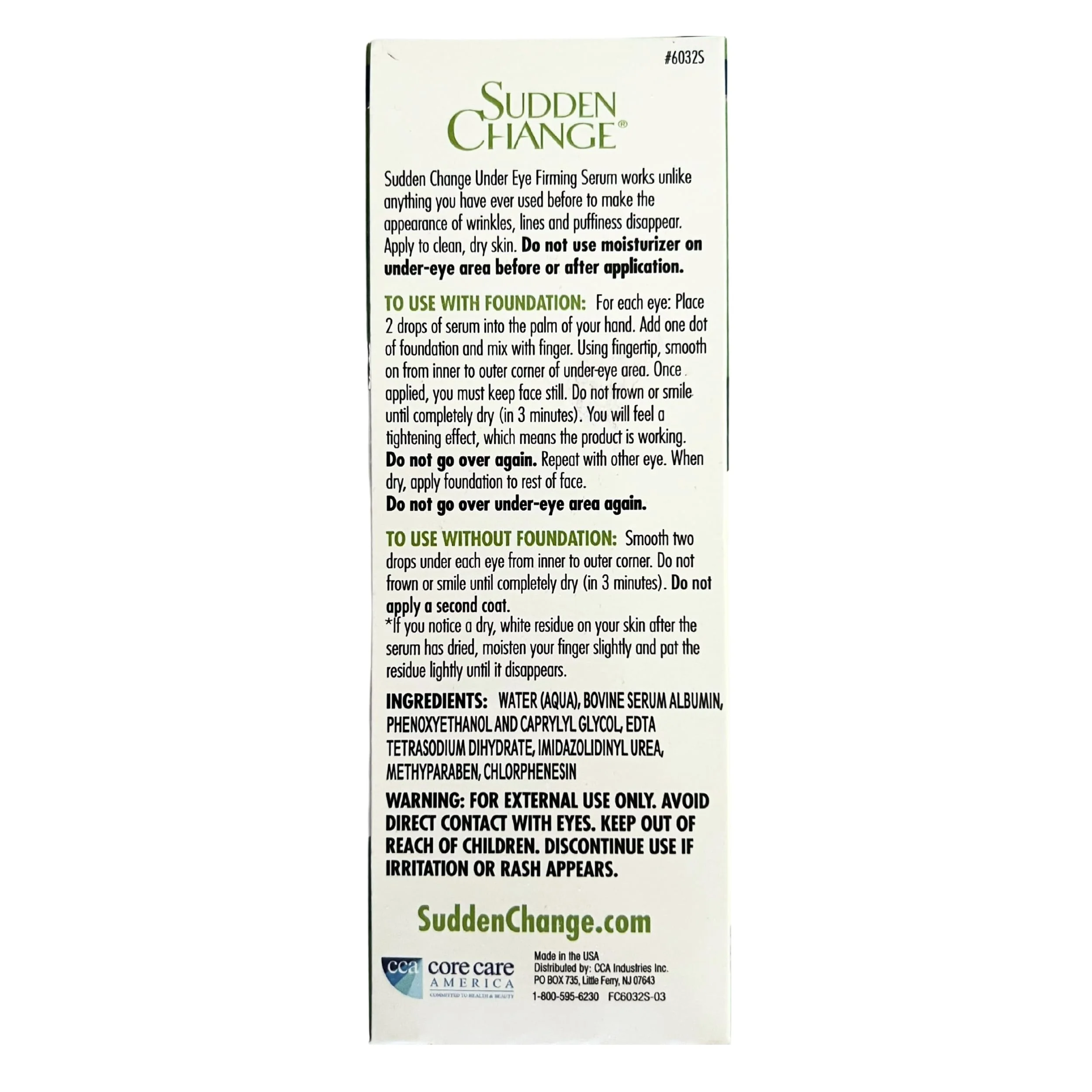 Sudden Change Instant Under-Eye Firming Serum – Fast-Acting Eye Tightening Serum for Under-Eye Bags, Puffiness, Lines & Wrinkles (0.23 oz, Pack of 2) - Image 2