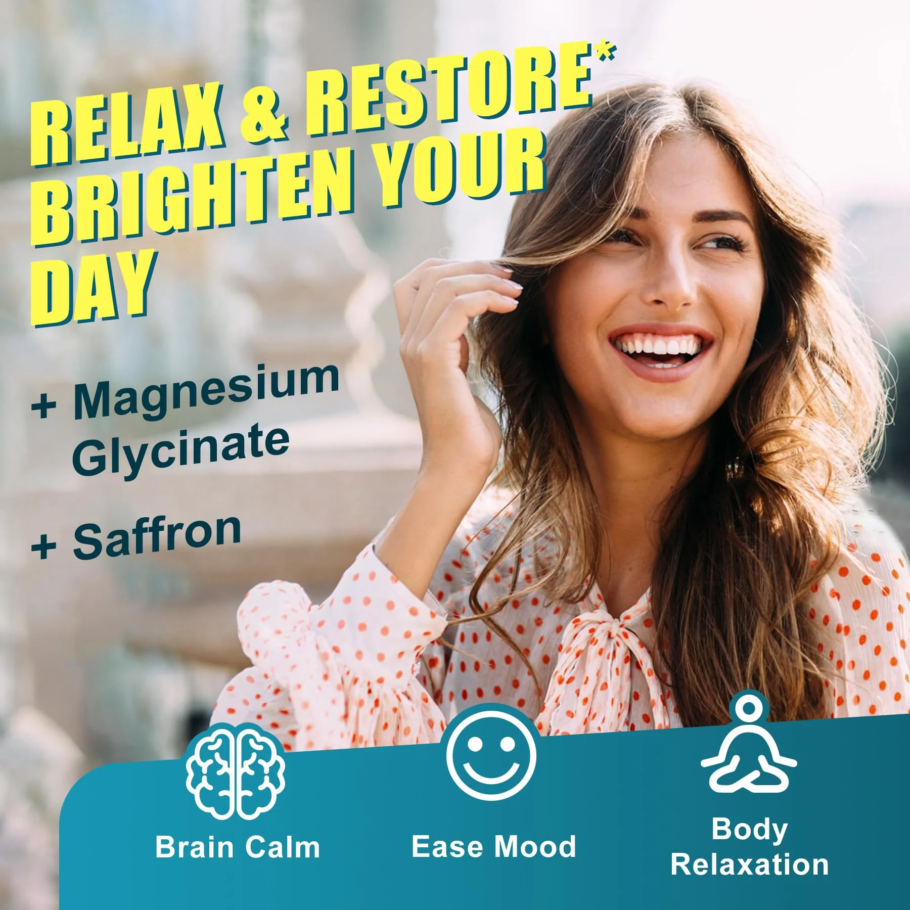 Sugar Free Magnesium Glycinate Gummies 400mg with Ashwagandha, B1, B3, Rhodiola Rosea & Saffron for Support Rest, Mood & Energy Calm Magnesium Gummies for Adults, Chewable Magnesium Supplement, 60Ct - Image 7