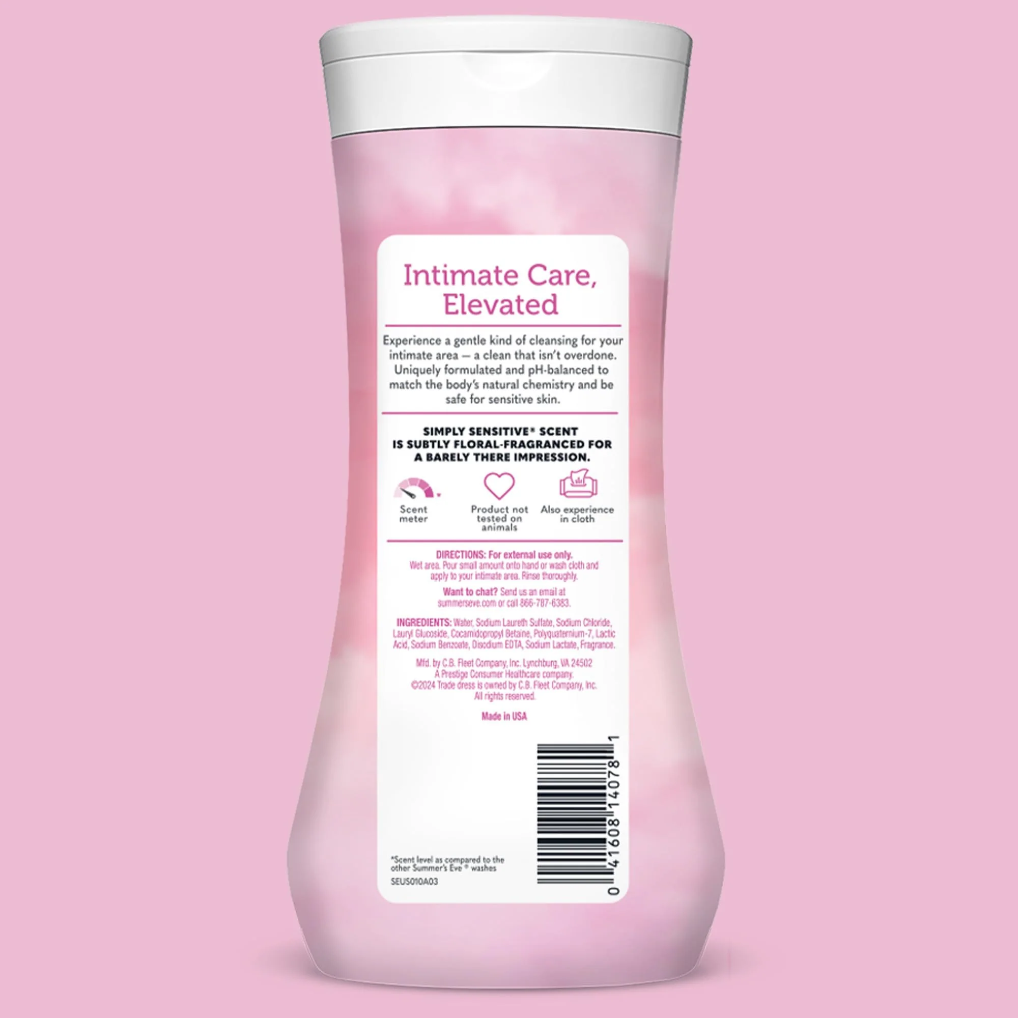 Summer’s Eve Simply Sensitive All-Over Daily Feminine Wash, Gentle pH-Balanced Body Wash for Women, Feminine Care to Remove Vaginal Odor, Gynecologist Tested, 15 Fl Oz, Pack of 3 - Image 7